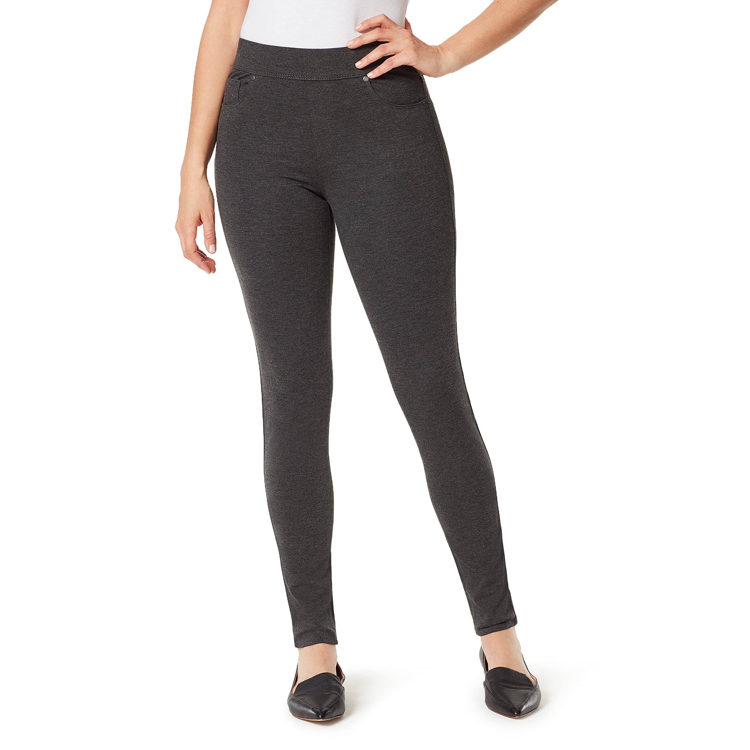 Gloria Vanderbilt Women's Avery Slim Pull-On Pants for Work & Casual