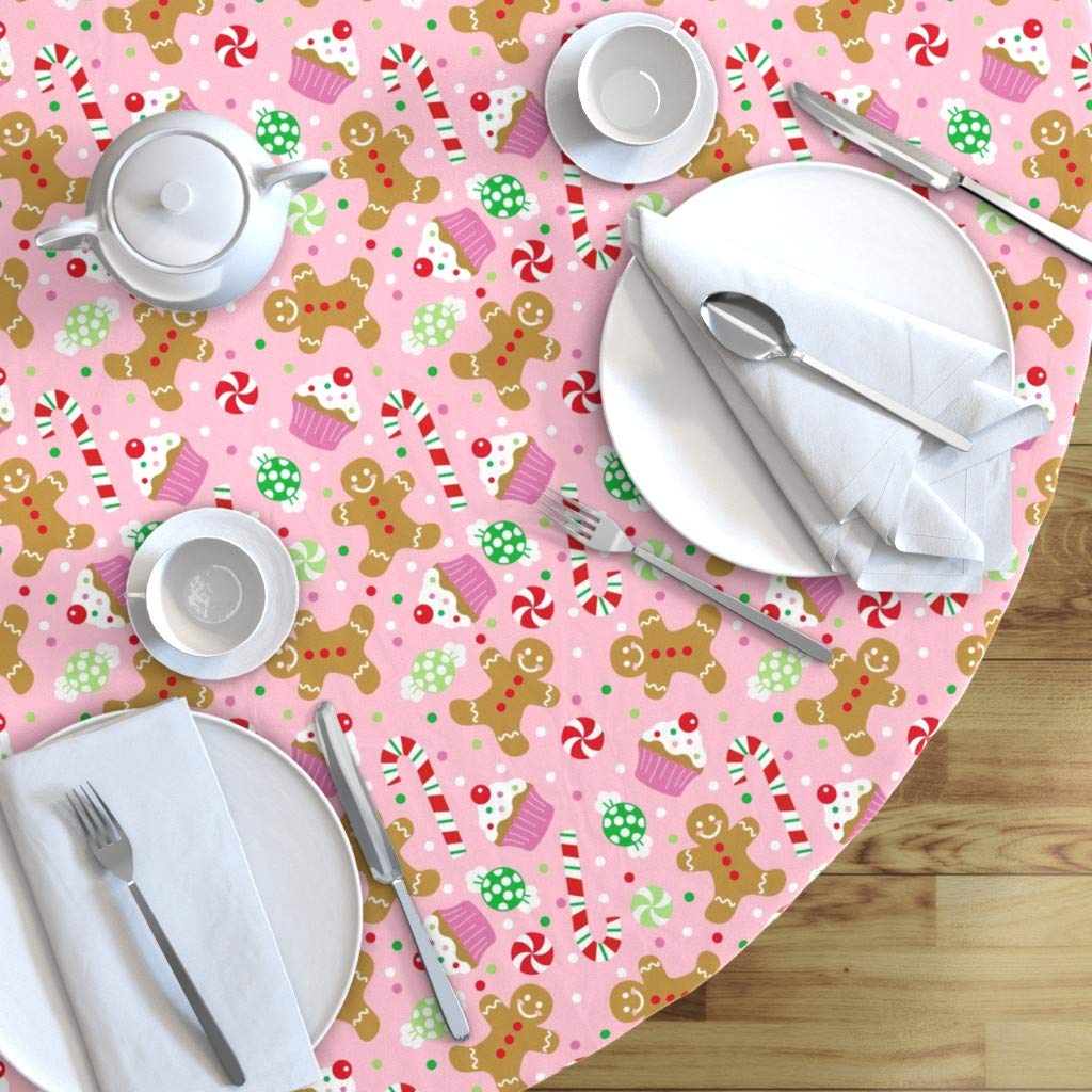 Custom Christmas Candy Treats Pink Cupcake Polka Dots Gingerbread Holiday Print 70