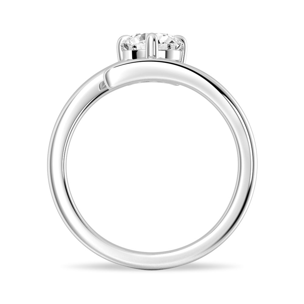 Exquisite Round Cut Lab Grown Diamond Promise Ring - 1 Carat D Color VVS1 Clarity - Perfect for Engagements, Anniversaries & Romantic Gift Giving