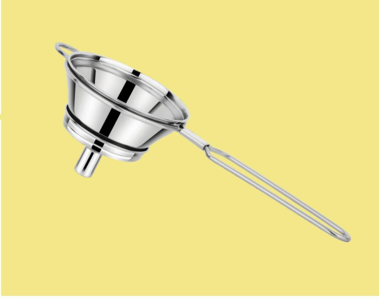 Premium Tea Strainer & Pouring Funnel - Multi-Purpose Filter for Tea, Coffee, Jam, Oil & Baby Bottles | Perfect for Chai, Loose Leaf Tea & Kitchen Use