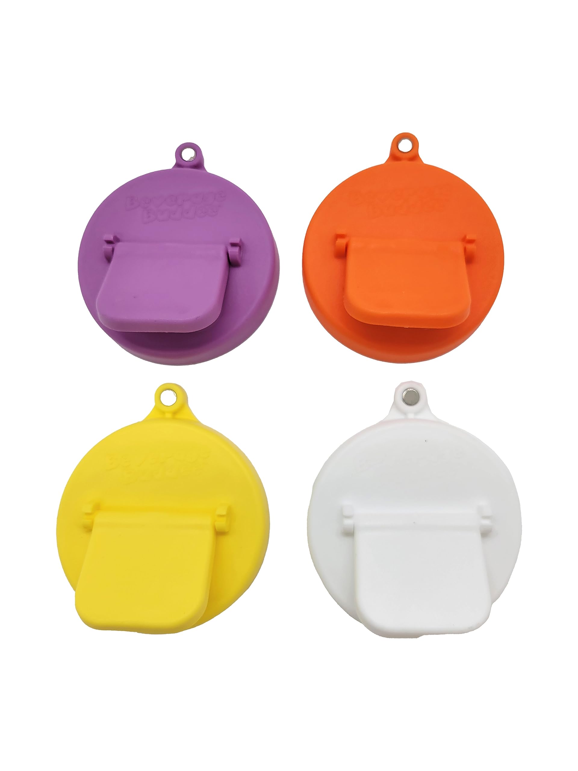 Premium Can Cover for Soda, Beer & Energy Drinks - BPA-Free, Made in USA - 4-Pack Assorted Colors with Magnet - Perfect for Parties, BBQs & Outdoor Events