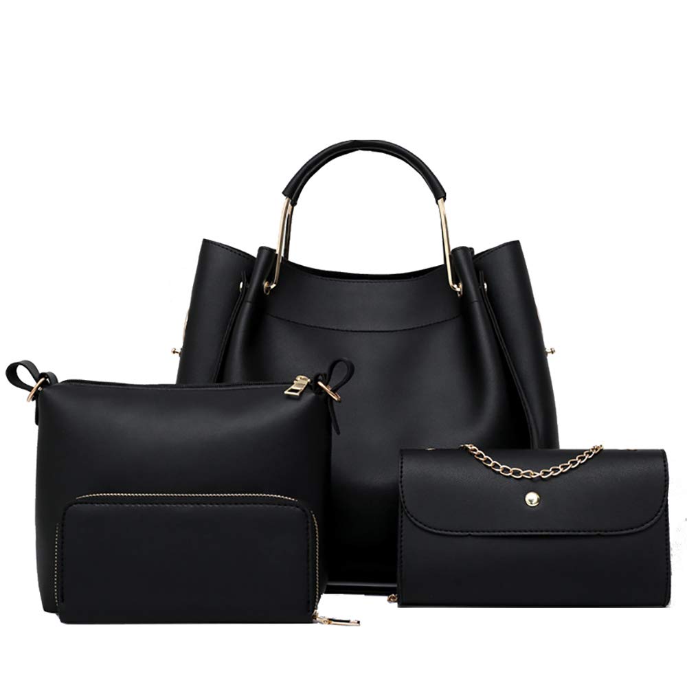 4 Pack Women's PU Leather Handbags Set - Hobo Bag, Shoulder Bag & Wallet Purse Combo | Perfect for Work, Travel, Shopping & Daily Use