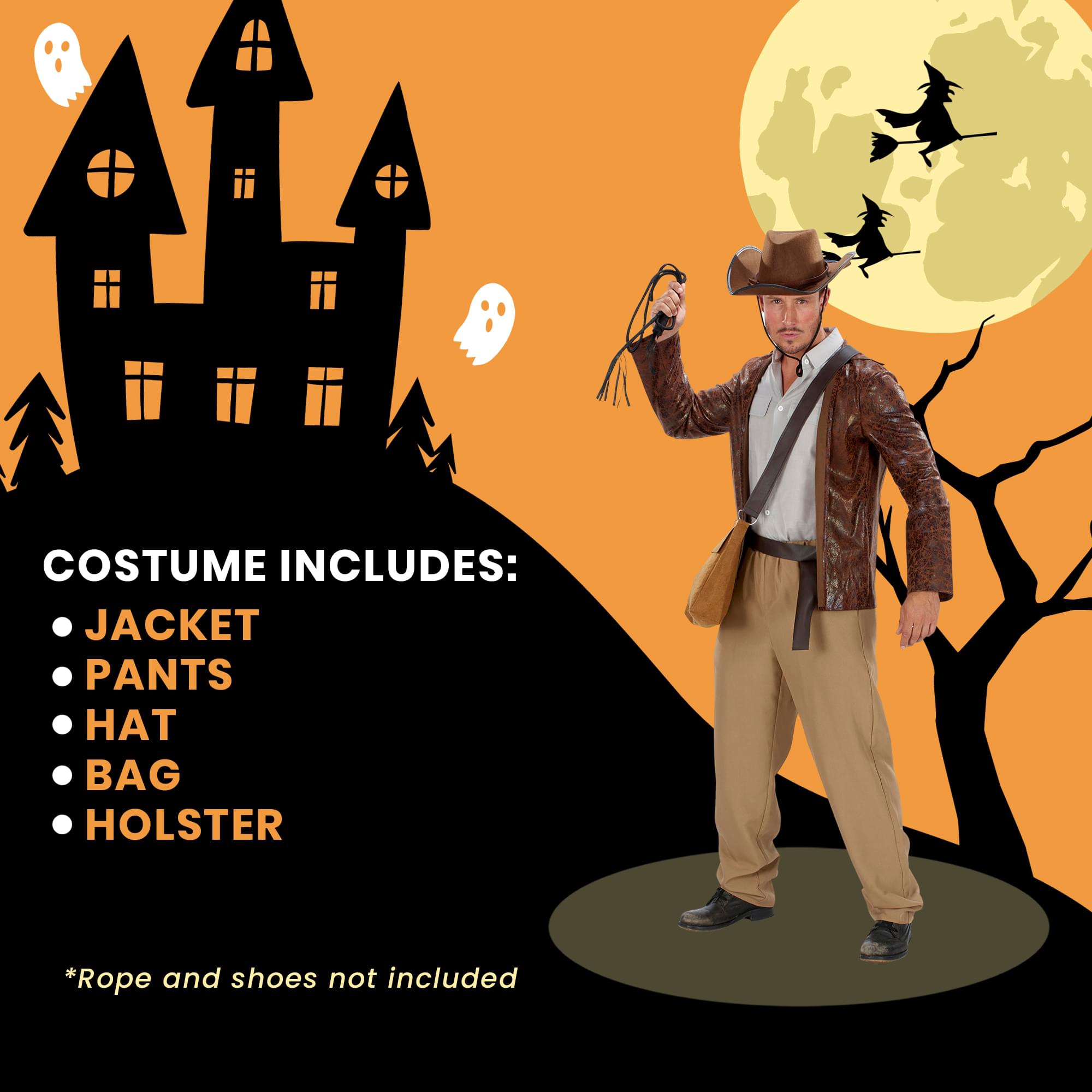 Jungle Hunter Costume for Adults - Realistic Safari Outfit for Halloween, Cosplay, and Adventure Theme Parties