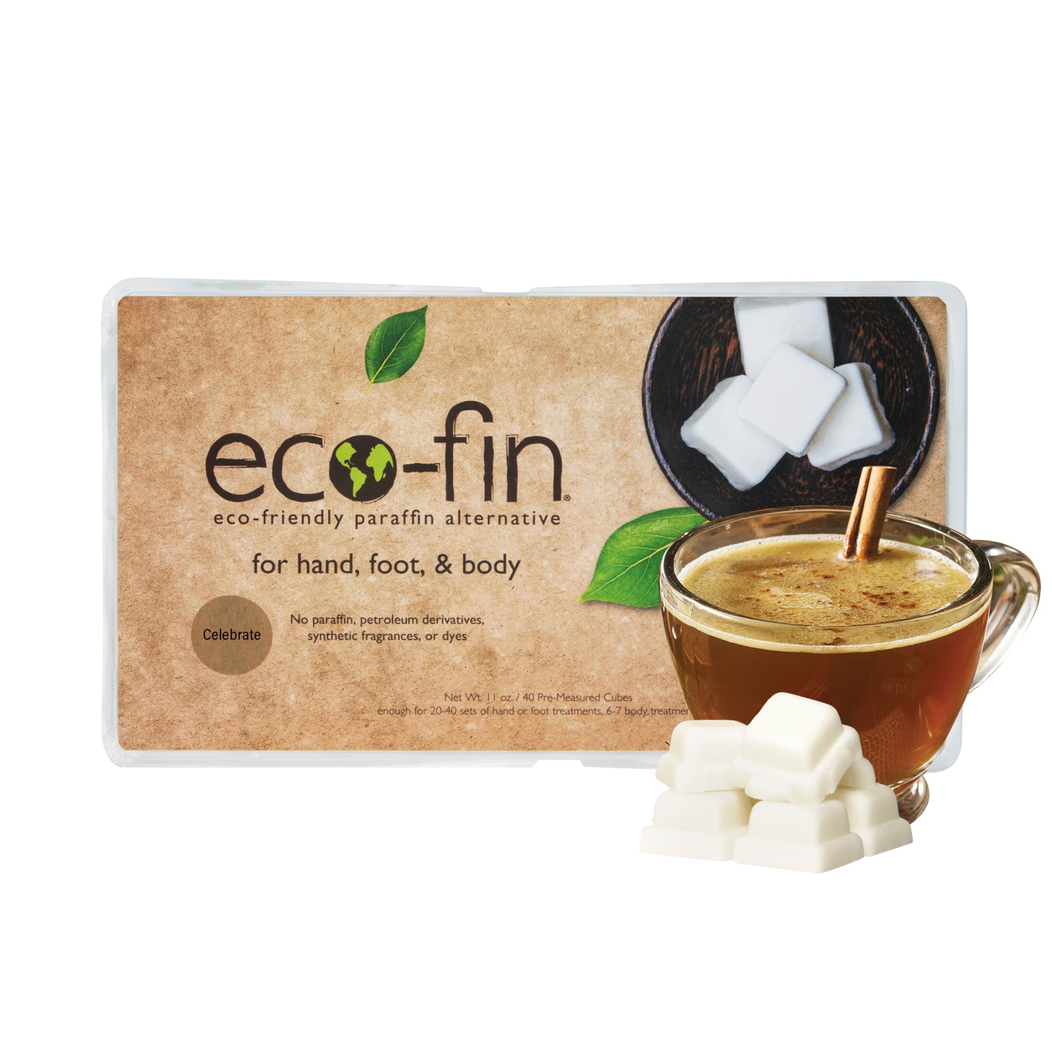 Eco Fin Celebrate Butter Rum Scented Wax Melts - 40 Count, Paraffin-Free Alternative for Home Fragrance, Aromatherapy & Relaxation