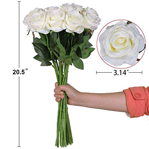 AMZALI Realistic Artificial Roses - 24