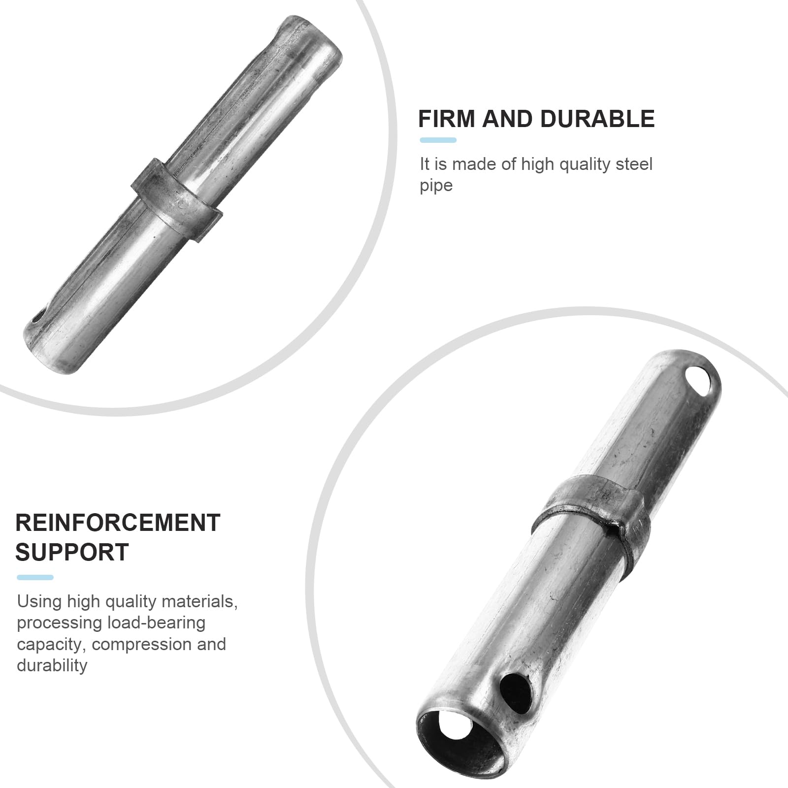 8PCS Professional Scaffolding Hinge Pins - Heavy Duty Coupling Pins for Secure Scaffolding Connections - Ideal for Construction, Renovation and DIY Projects