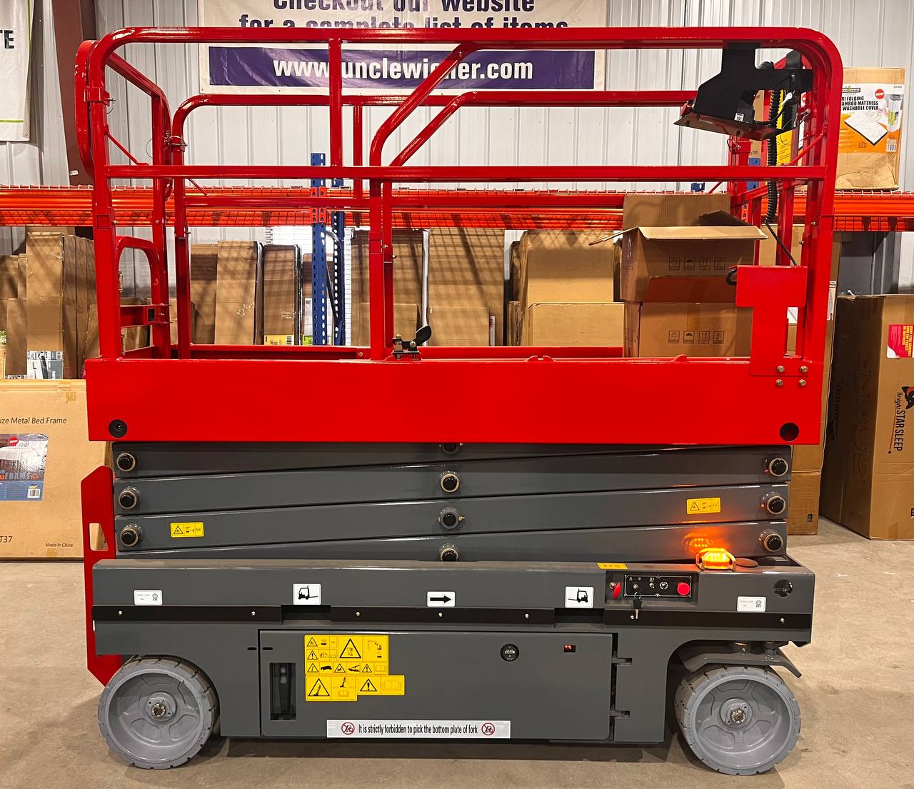 GTJZ08 Electric Scissor Lift - 10M Height 320kg Capacity Extendable Platform | Heavy Duty Aerial Work Platform for Construction, Warehouse & Industrial Use | Model GTJZ08