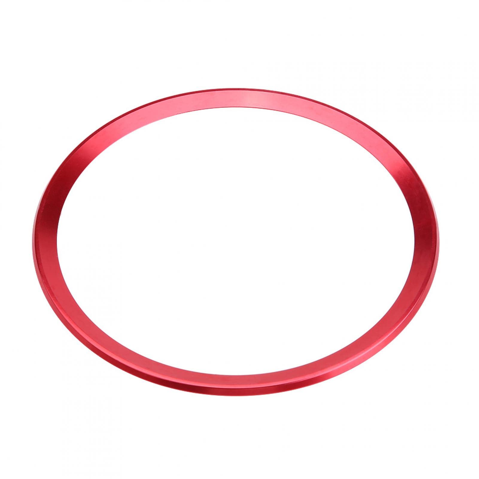 Premium Aluminum Alloy Steering Wheel Ring Trim - Universal Fit for Audi A1 A3 A4 A5 A6 Q3 Q5 - Red Car Interior Accessory for Enhanced Grip & Style (Perfect for Daily Commute & Road Trips)