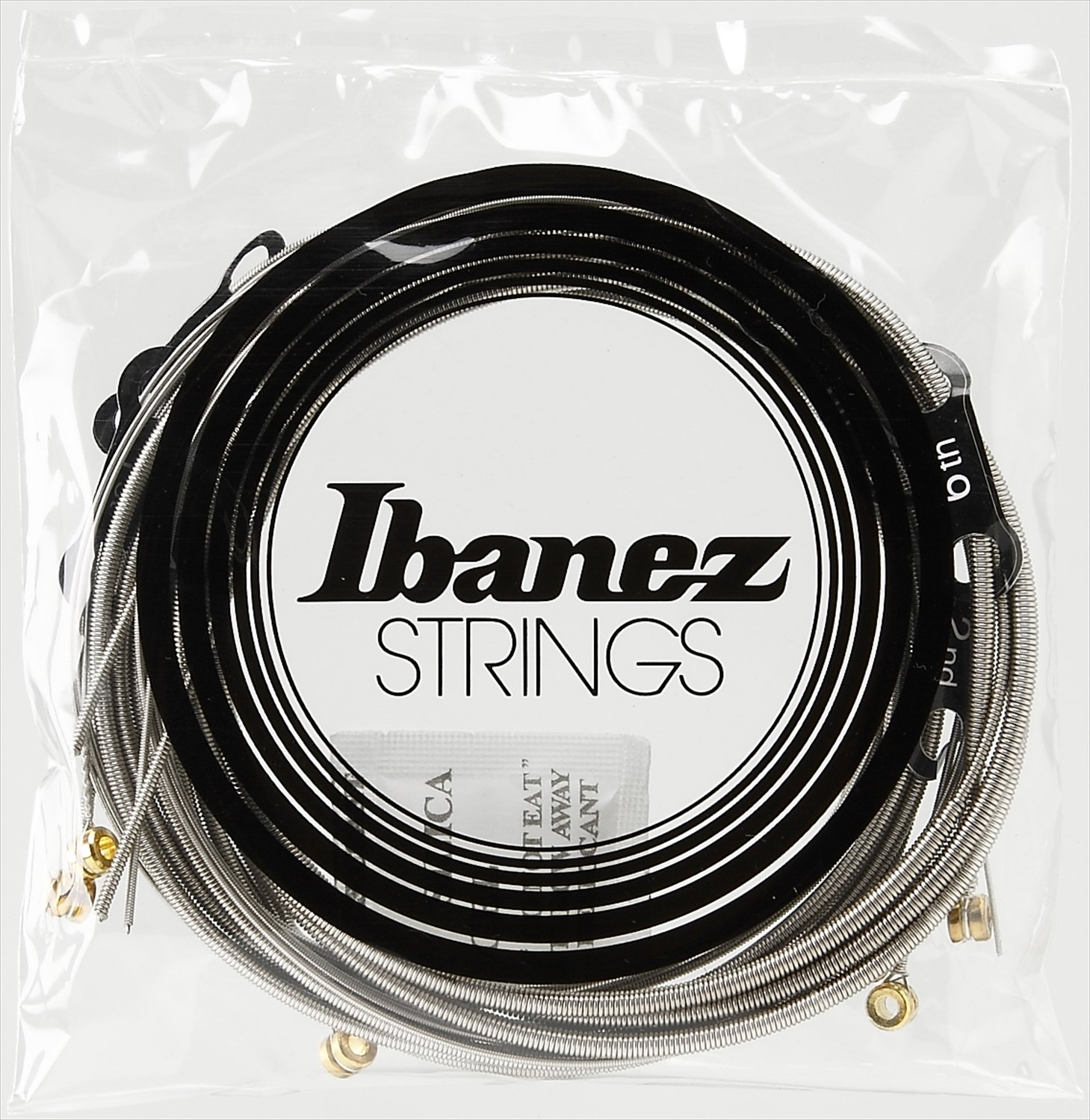 Ibanez IEBS6C 6-String Nickel Bass Guitar Strings - Light Top Medium Bottom, Silver | Perfect for Rock, Jazz & Studio Recording