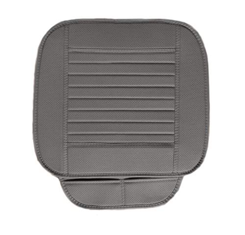 Premium PU Leather Car Seat Covers - Universal Fit Front Row Seat Cushion Protectors (Gray) for All Vehicles | Comfortable & Durable Auto Interior Accessories | Perfect for Daily Commute, Road Trips & Car Protection