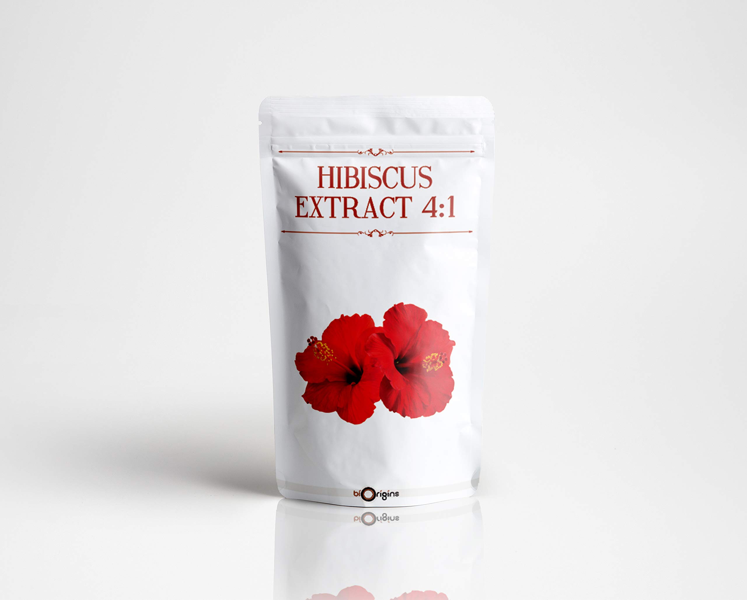 Organic Hibiscus Extract 4:1 Powder - 100g | Premium Herbal Supplement for Skin Care, Weight Loss & Detox | Perfect for Teas, Smoothies & DIY Beauty Products