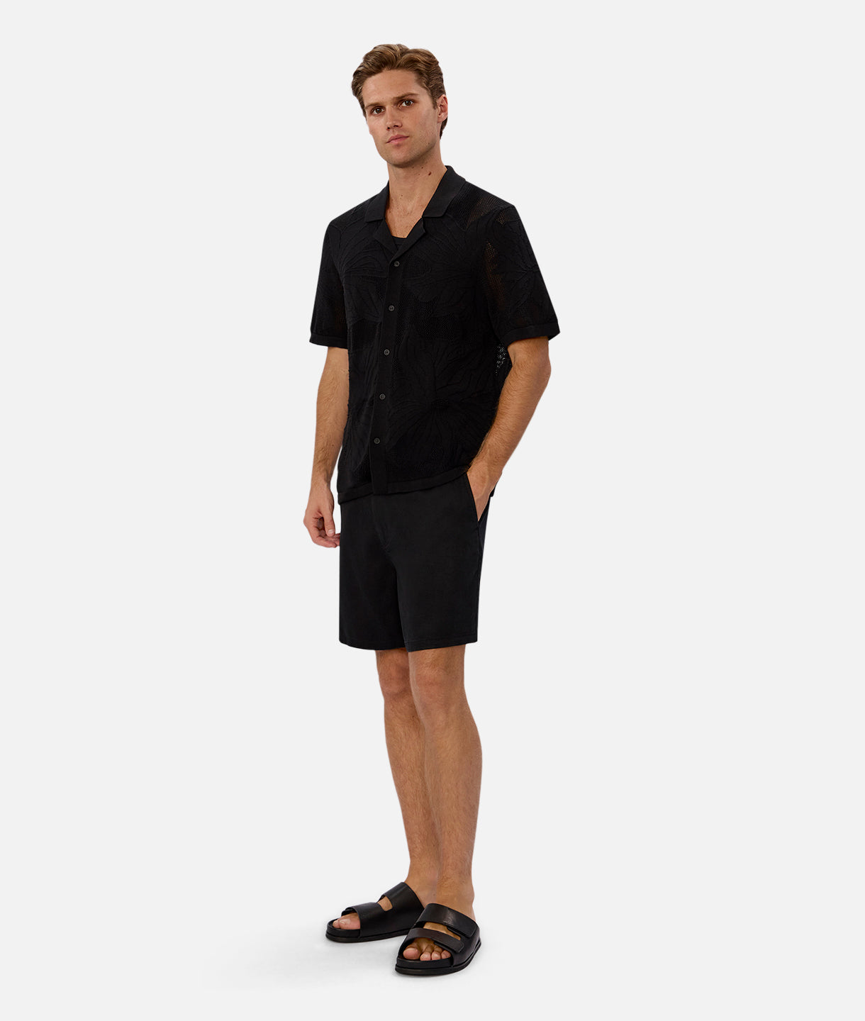 Alejandro Short Sleeve Shirt for Men - Premium Black Cotton Casual Button Down Shirt | Perfect for Summer Outfits, Office Wear & Casual Dates