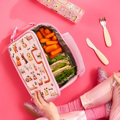 Insulated Kids Lunch Bag with Cute Dog Design - Perfect for School, Picnics & Outdoor Activities