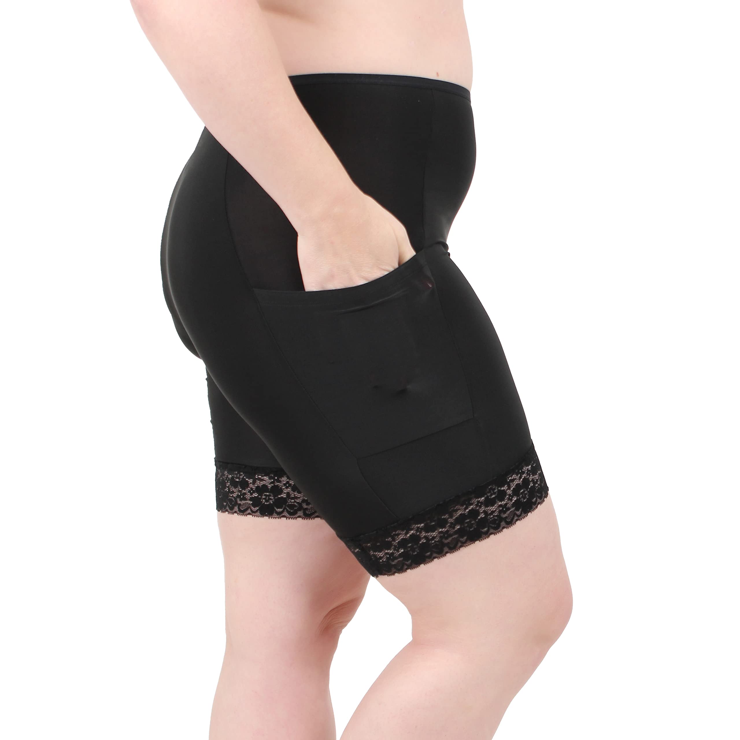 Undersummers Shortlette Slip Shorts - Women's Anti-Chafing Thigh Shorts with 7