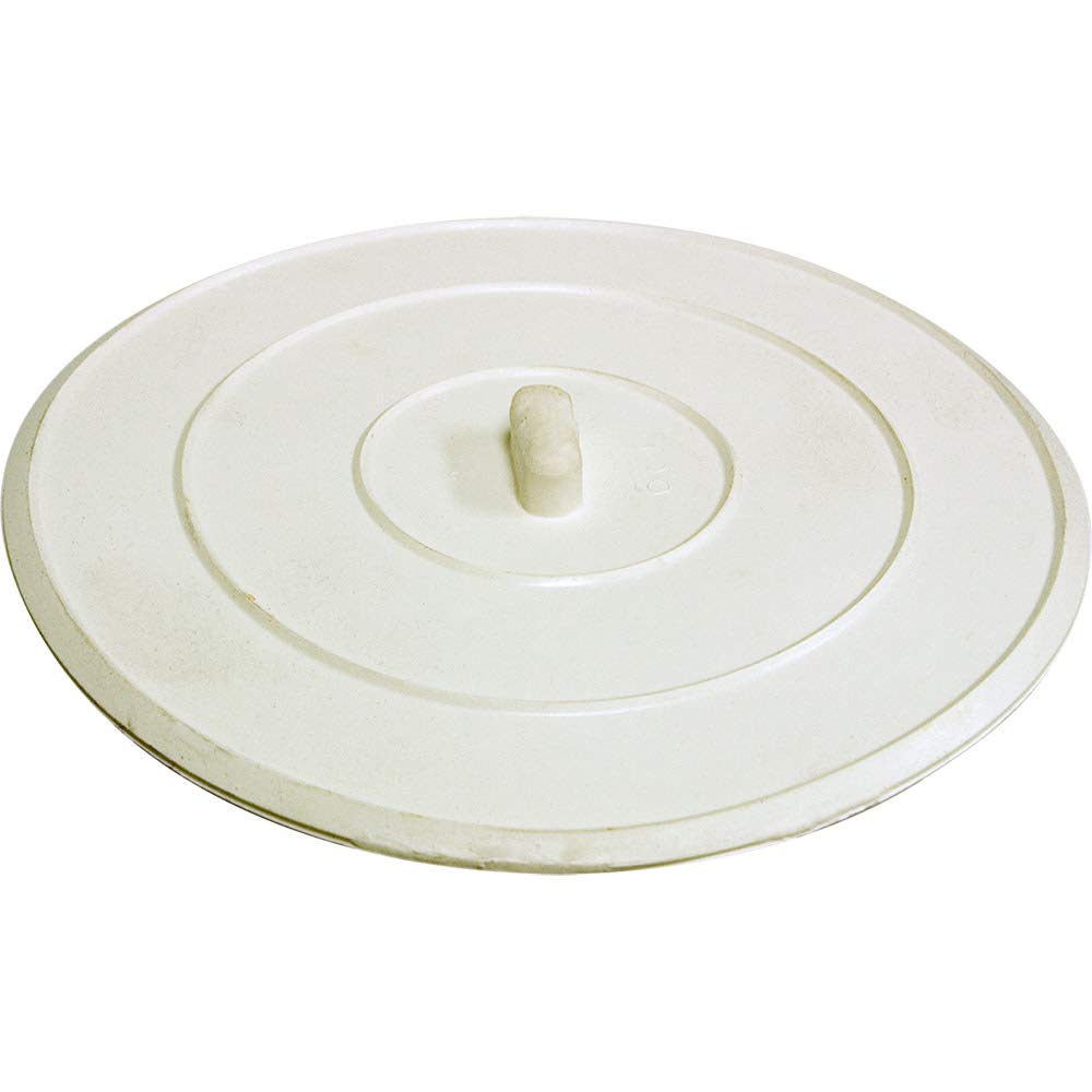 Jones Stephens 143809 Kitchen Sink & Garbage Disposal Stopper - White, Durable Sink Drain Plug for Kitchen & Bathroom, Prevents Clogs & Odors