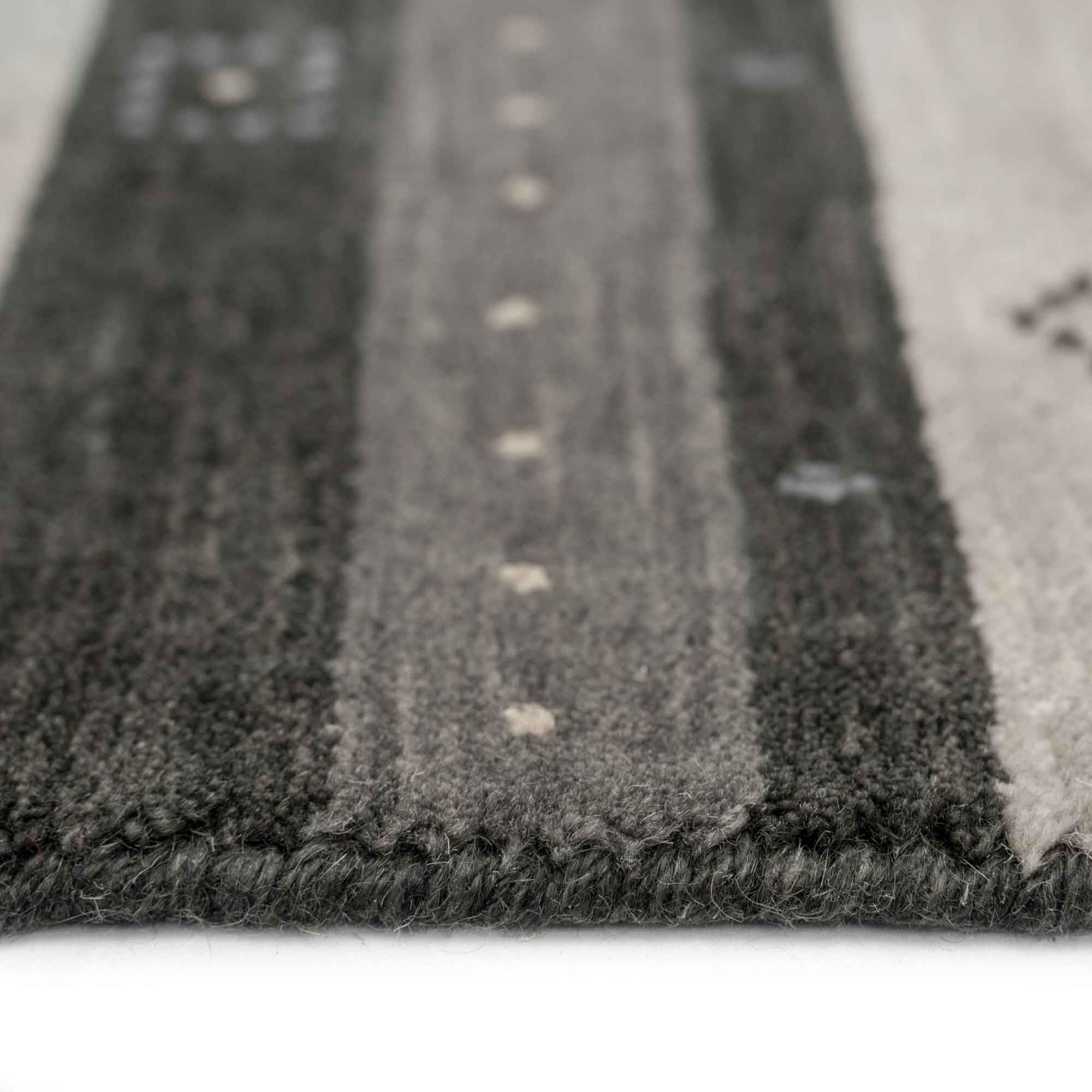 Capel Rugs Gava Hand Tufted Area Rug 3x5 Feet Charcoal Gray - Soft Living Room Bedroom Rug for Home Decor
