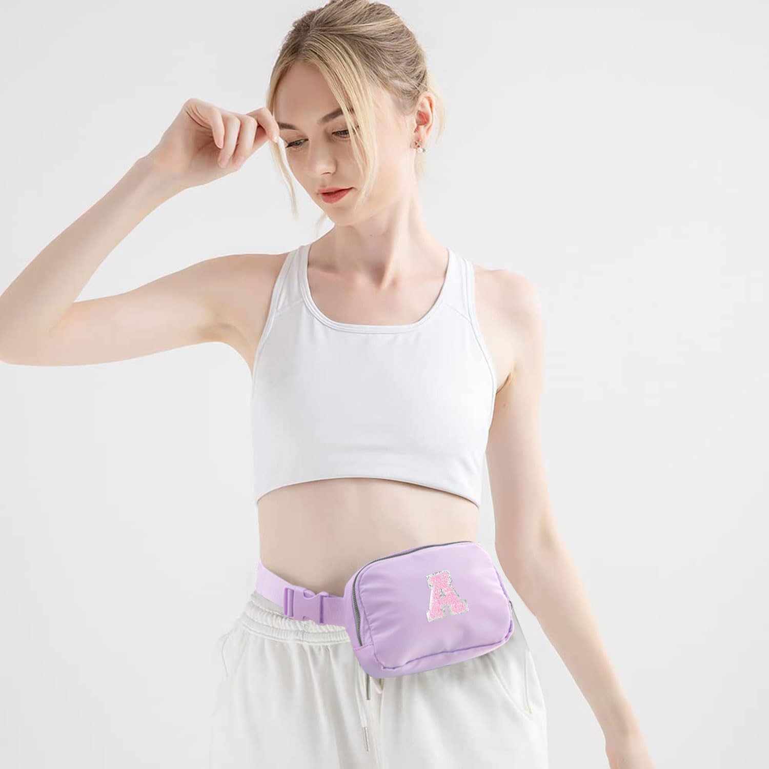 Stylish Lavender Cross Body Bag for Girls, Teens & Women - Fashionable Fanny Pack for Kids & Teens - Perfect Travel Waist Pack & Birthday Gift - Ideal for School, Shopping & Outdoor Activities