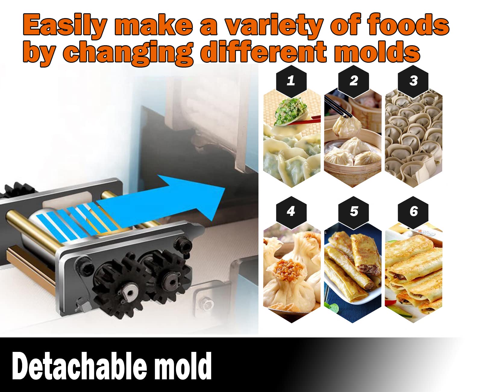 Square Dumpling Wrapper & Spring Roll Skin Maker Mold - 80mm Side Length | Perfect for Homemade Dumplings, Wontons & Asian Pastries