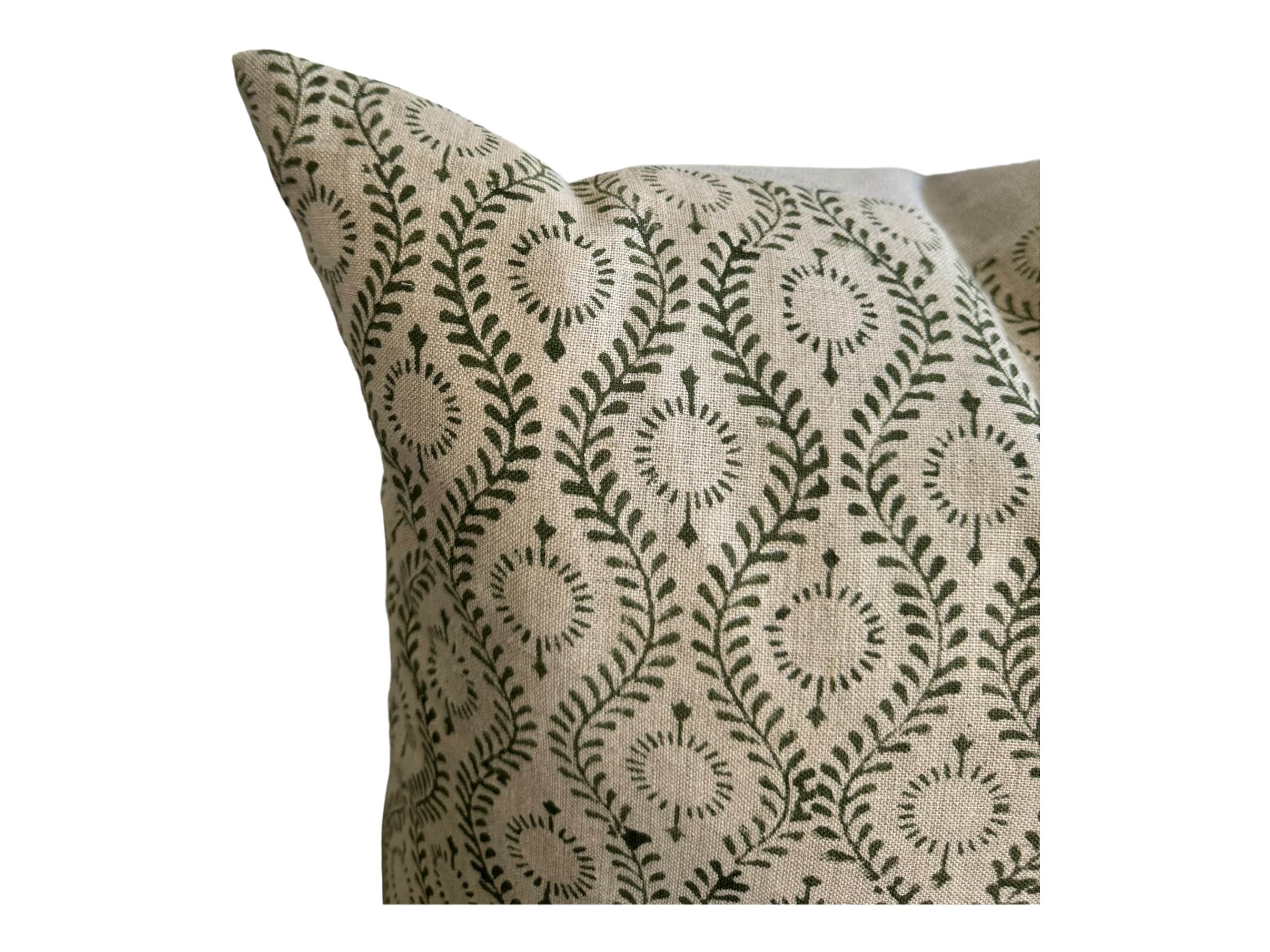 Stylish Block Print Designer Eugene Pillow Cover - Perfect for Living Room, Bedroom & Home Decor