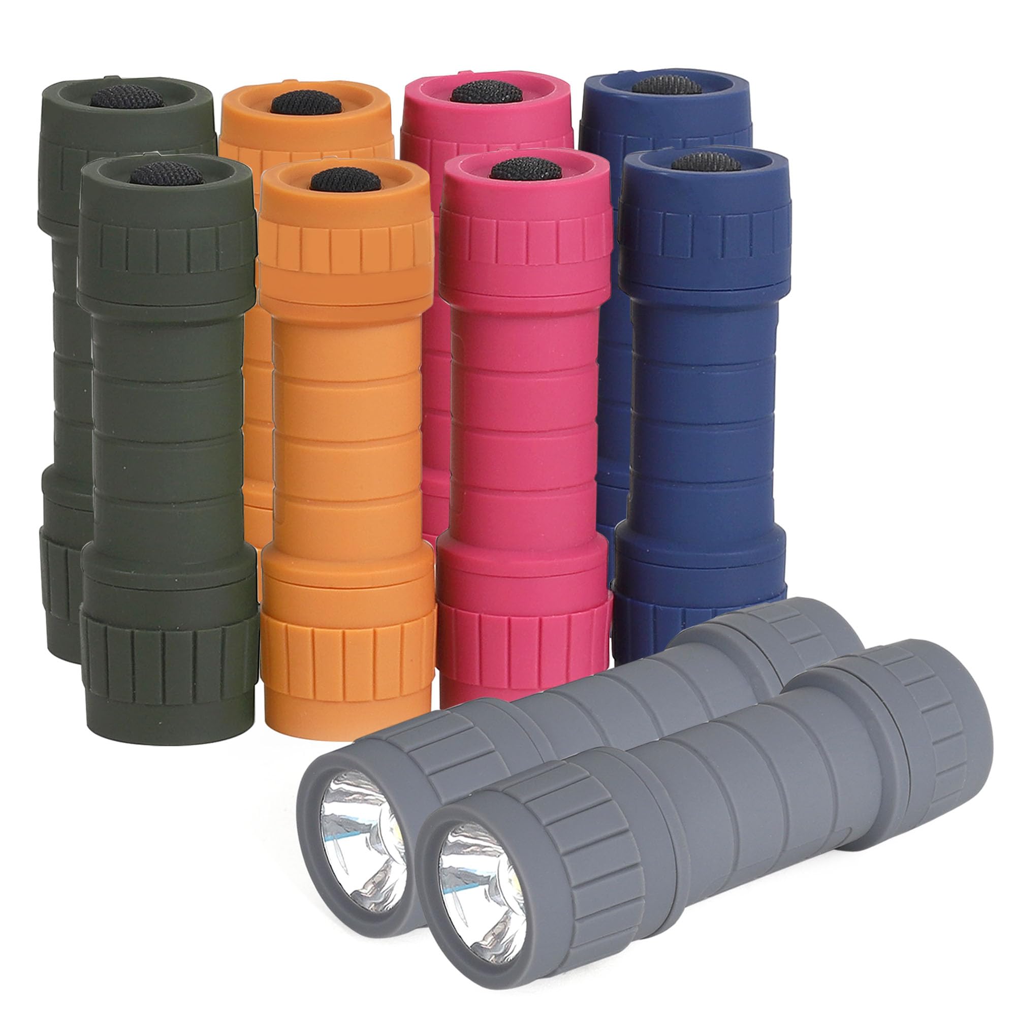 10-Pack Professional Outdoor Mini Flashlights Set - Super Bright 100 Lumen LED Flashlights for Kids & Adults - Compact Emergency Flashlight with 30 AAA Batteries Included - Perfect for Camping, Hiking, Power Outages & Home Safety