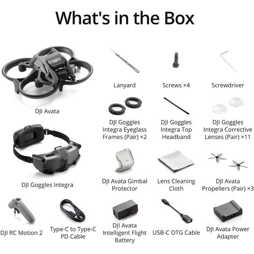 DJI Avata Explorer Combo FPV Drone with Goggles 2 & Motion Controller - Immersive Flying Experience for Aerial Photography & Cinematic Shots - Perfect for Outdoor Adventures, Travel Vlogging & Action Sports