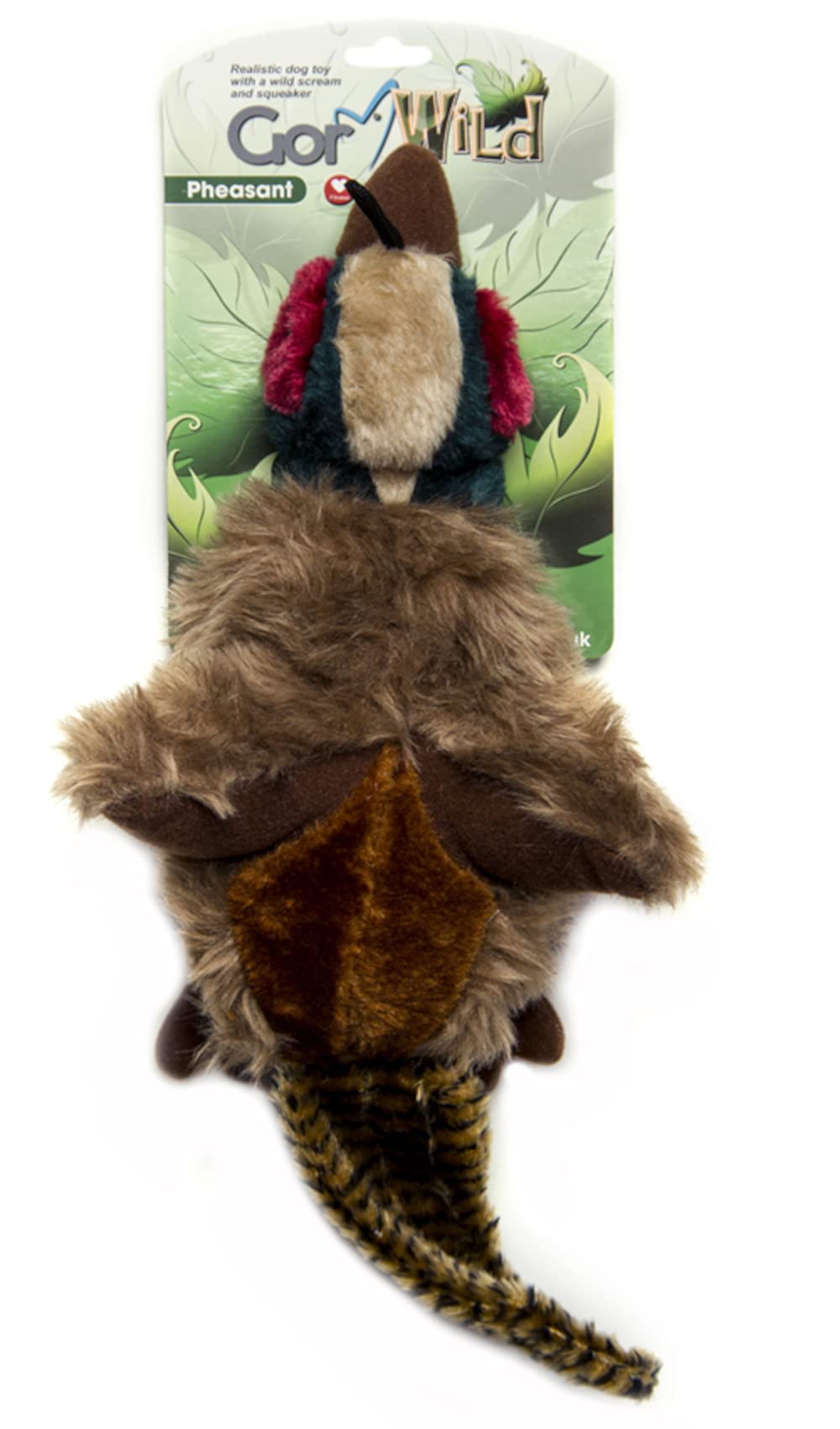 Premium Soft Plush Dog Toy - Wild Pheasant Design for Chewing & Fetch Play | Durable & Safe for Small & Large Dogs | Perfect for Indoor & Outdoor Playtime