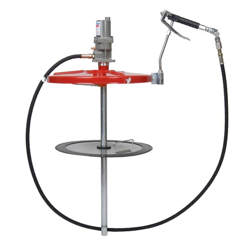Heavy Duty Grease Pump with Dolly - Industrial Lubrication Equipment for Automotive, Construction & Farm Machinery Maintenance