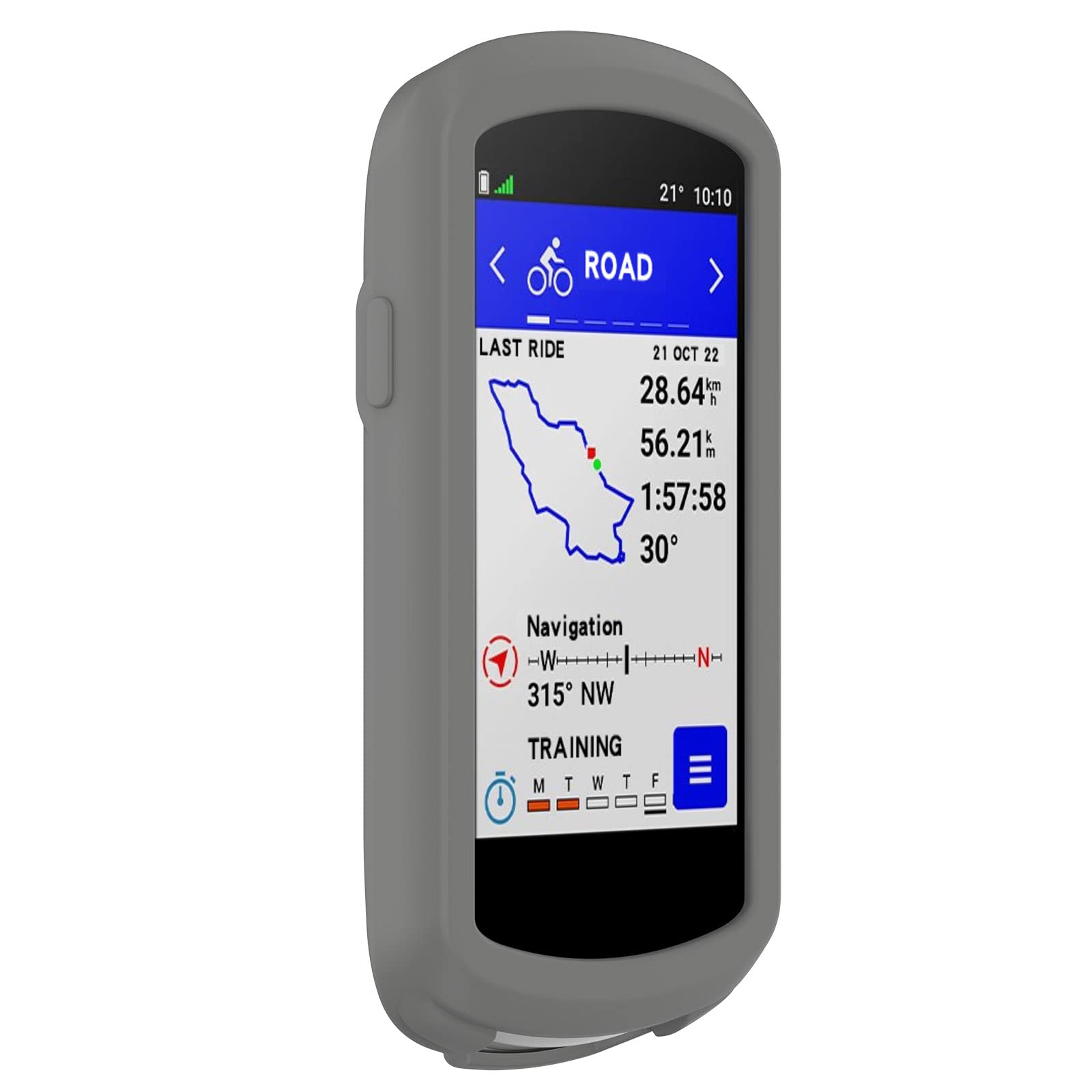 Garmin Edge 1040 Bike Computer Case - Shockproof Silicone Protective Cover for Cycling GPS | Durable Bumper Guard for Mountain & Road Biking Accessories (Gray)