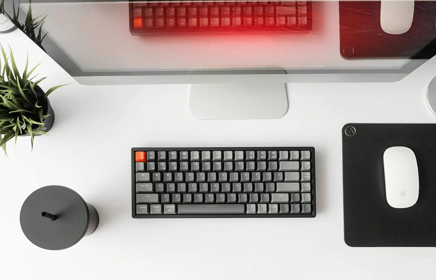Keychron K2 V2 Wireless Mechanical Gaming Keyboard - 84 Key Compact Bluetooth/USB Wired RGB Backlit with Aluminum Frame | Gateron G Pro Brown Switches | Compatible with Mac & Windows | Perfect for Office Work, Gaming & Programming