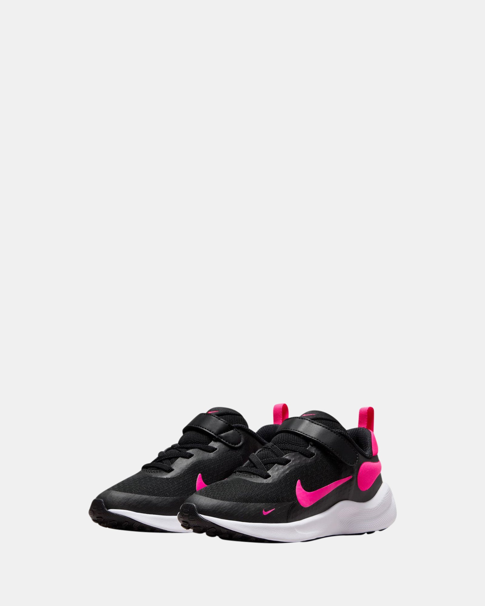 Revolution 7 Preschool Sneakers for Kids - Black/Hyper Pink/White - Comfortable School Shoes for Boys & Girls - Perfect for Classroom, Playground & Daily Activities