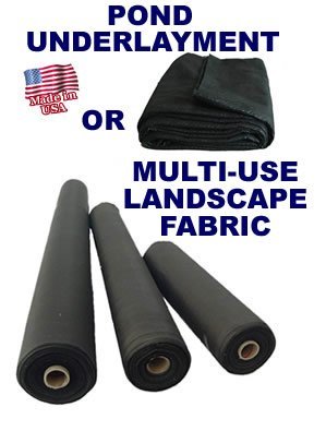 10 x 15 Pond Underlayment & Landscape Fabric - Heavy Duty Weed Barrier for Ponds, Gardens & Landscaping | Prevents Weed Growth & Protects Pond Liners | Perfect for DIY Water Features & Garden Projects