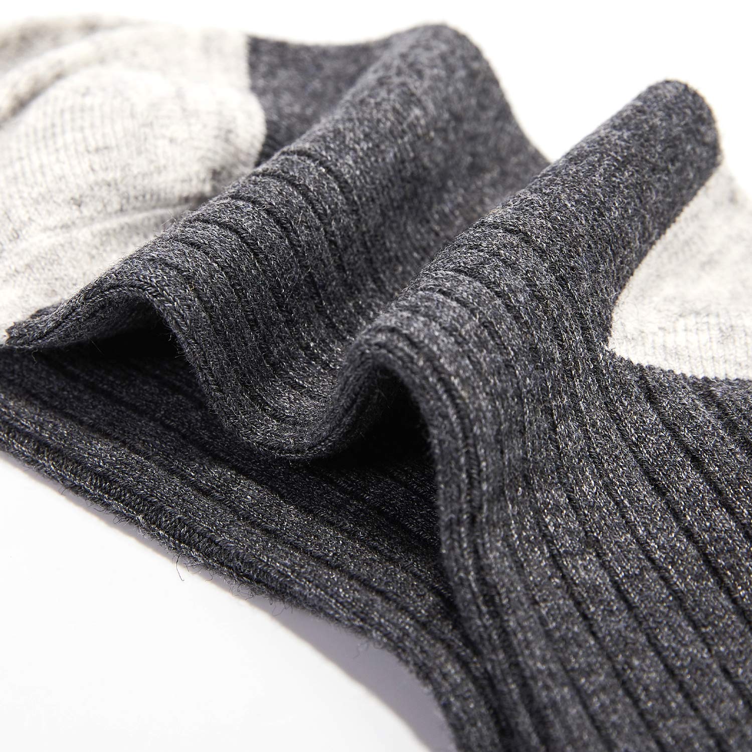 Boys Wool Winter Socks - 6 Pairs Warm Thermal Crew for Kids Outdoor Play