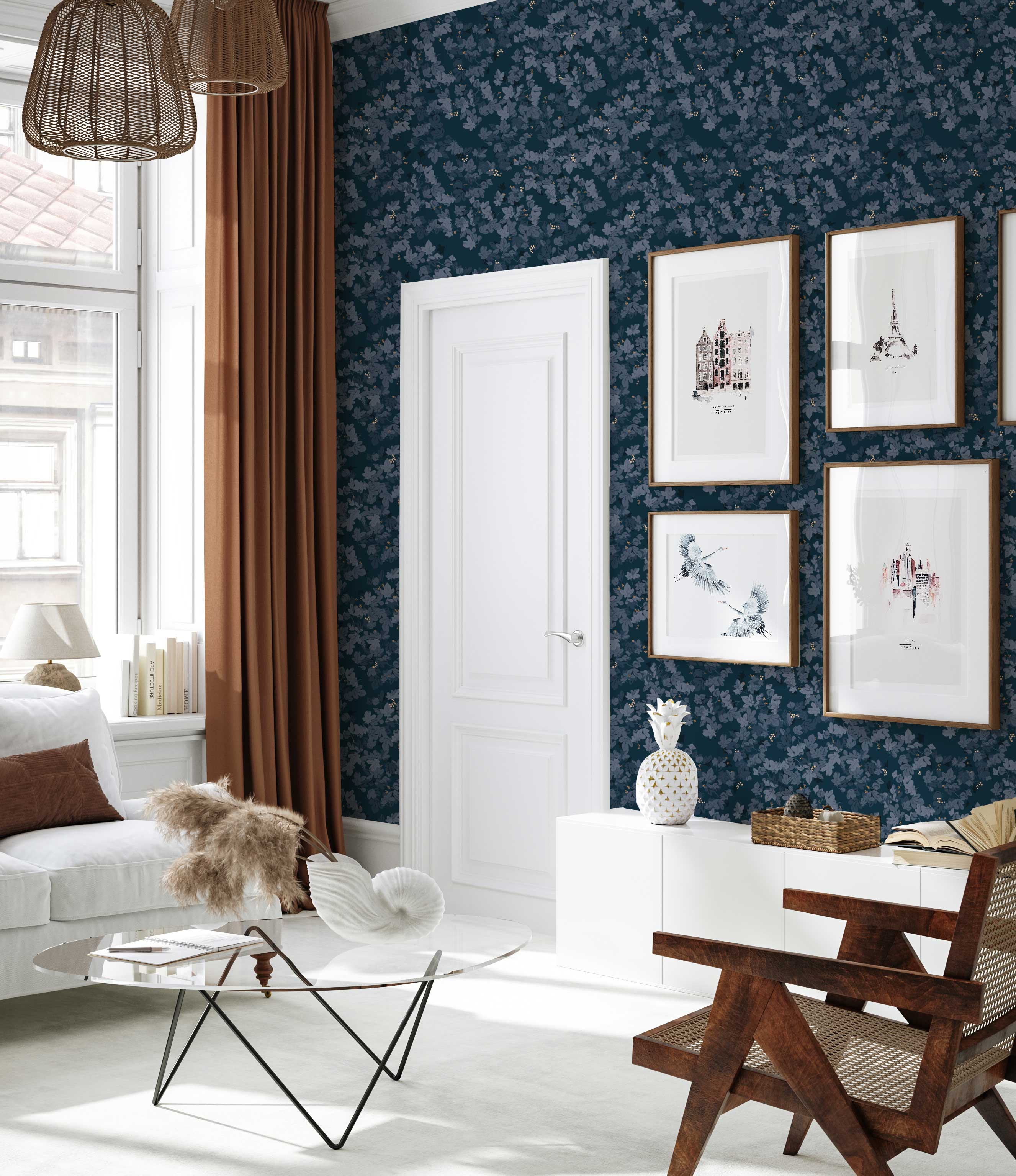 Deep Forest Wallpaper Sample - High-Quality B2B Wall Covering for Home & Office Decoration