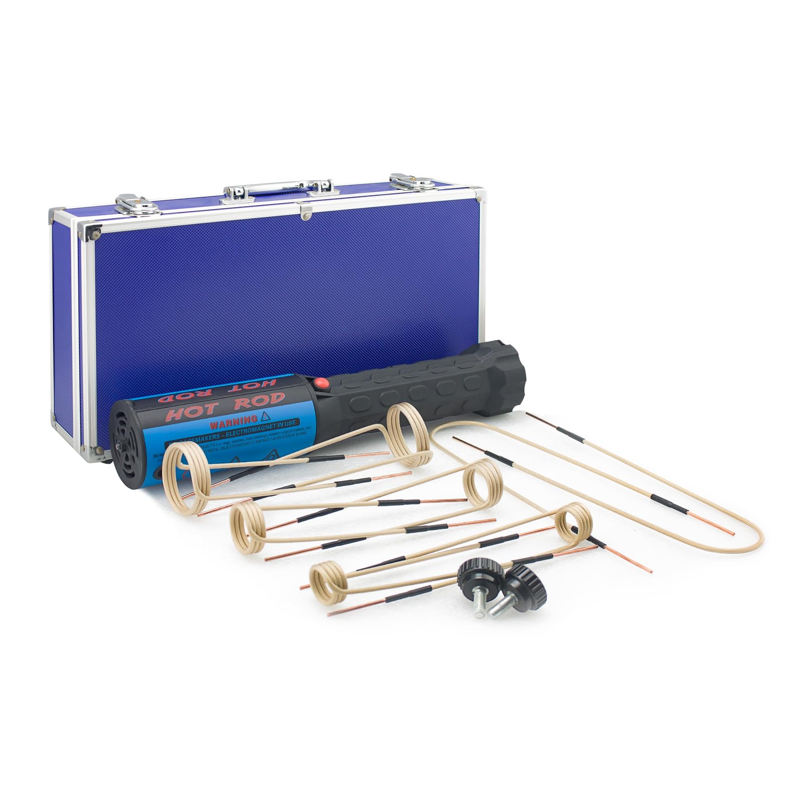 1200W 110V Magnetic Induction Heater Kit - Portable Bolt Removal Tool with 8 Coils & Toolbox | Perfect for Automotive Repair, Machinery Maintenance & DIY Projects