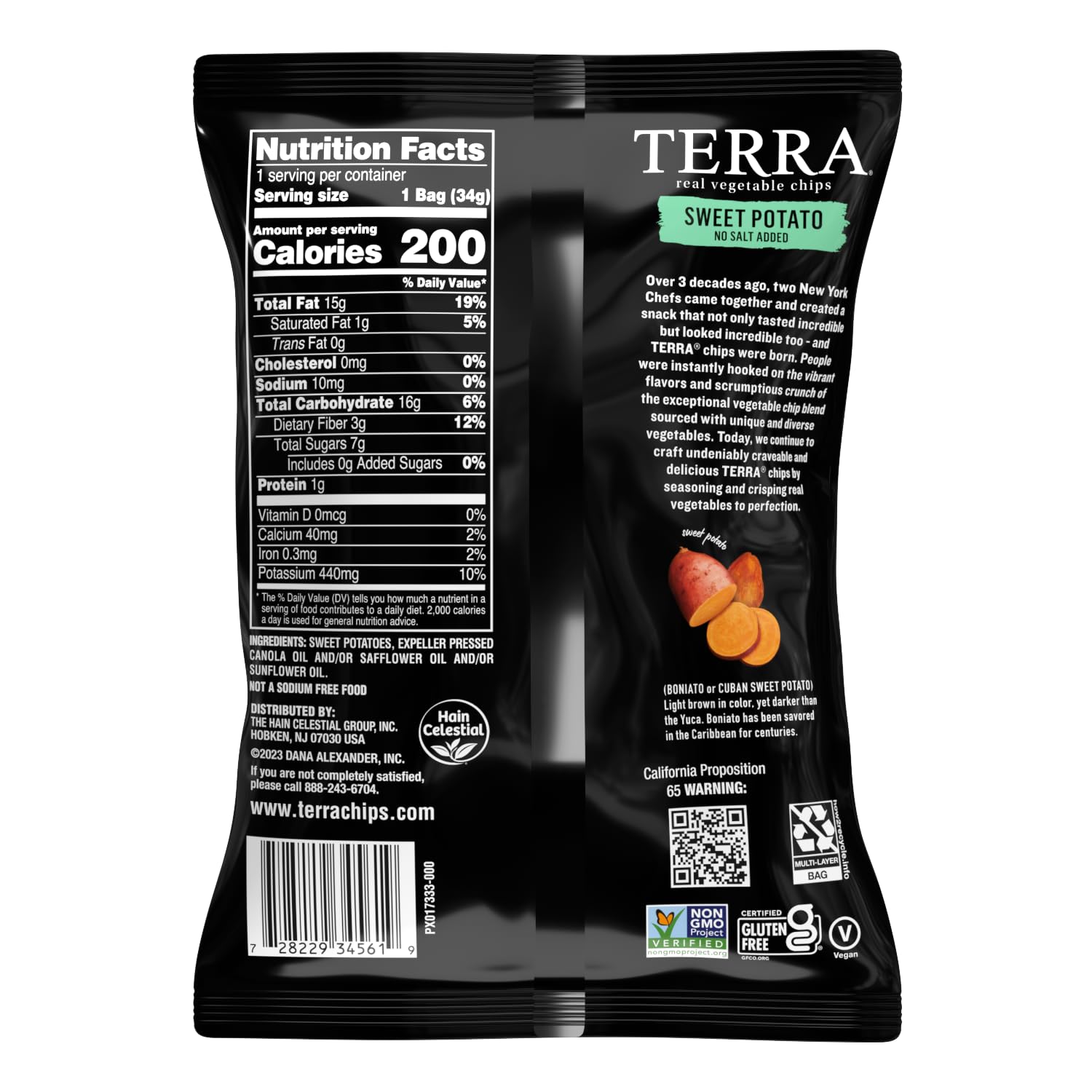 Organic Sweet Potato Chips - Gluten Free, No Salt Added Healthy Snacks, 1.2 Oz (Pack of 24) - Perfect for Keto, Paleo Diets & On-the-Go Nutrition