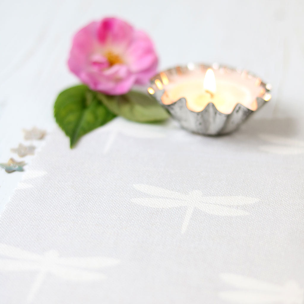 Premium Dragonfly Linen White on Pale Grey - Soft & Breathable Bedding Set for Cozy Bedroom Decor | Perfect for Master Bedrooms, Guest Rooms & Luxury Hotels