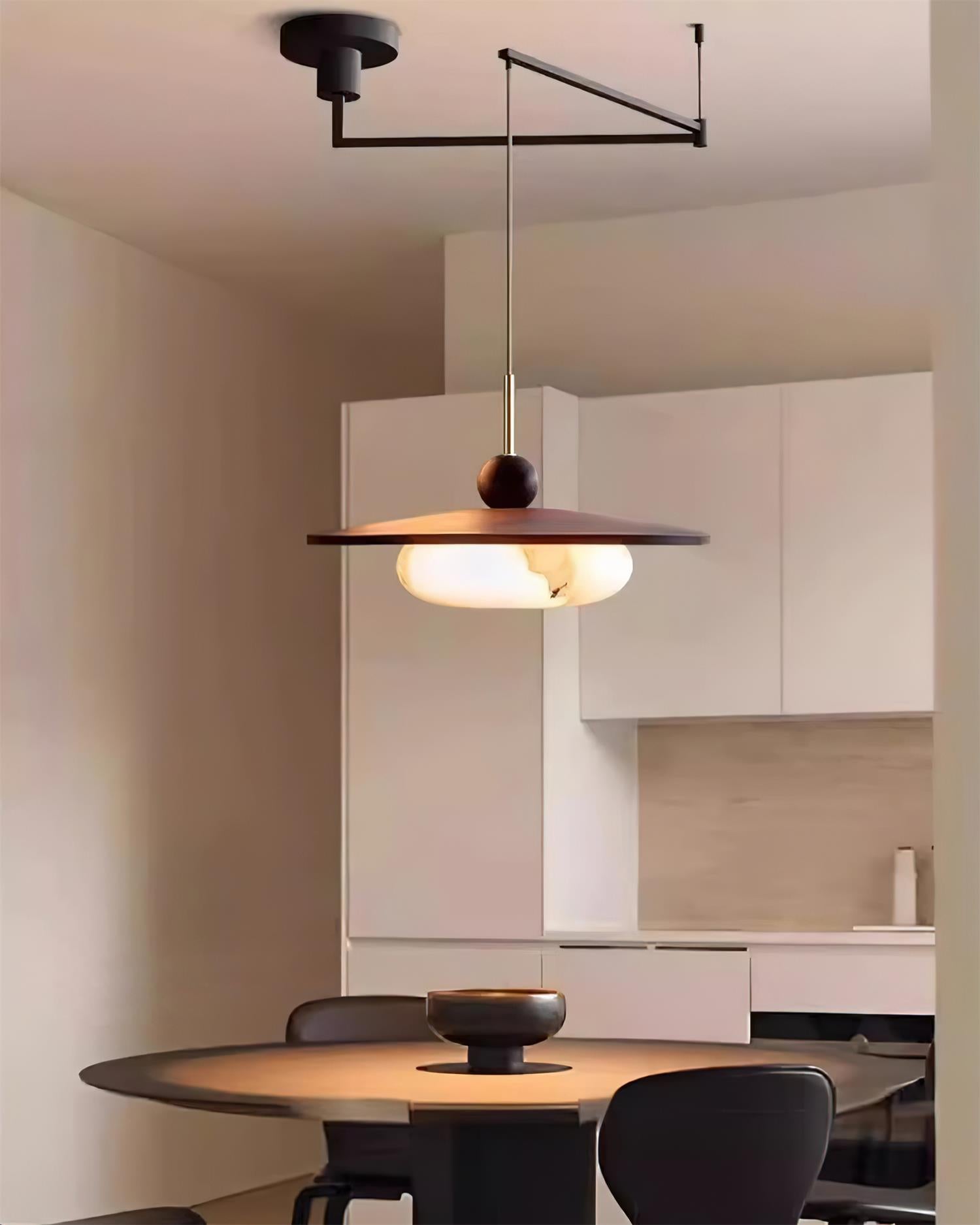 Vicenza Modern Pendant Lamp - Elegant Glass Ceiling Light Fixture for Dining Room, Kitchen, or Living Room Decor