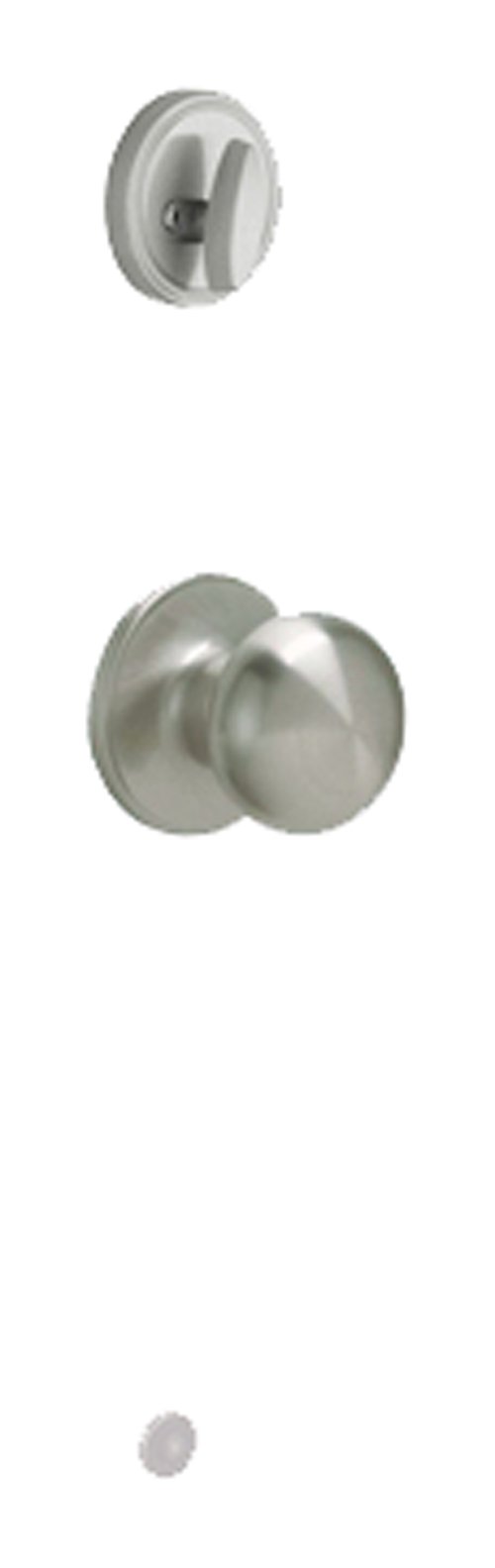 SCHLAGE Dexter JH59STR619 Satin Nickel Interior Door Knob Handleset - Secure & Stylish for Bedrooms, Bathrooms & Closets