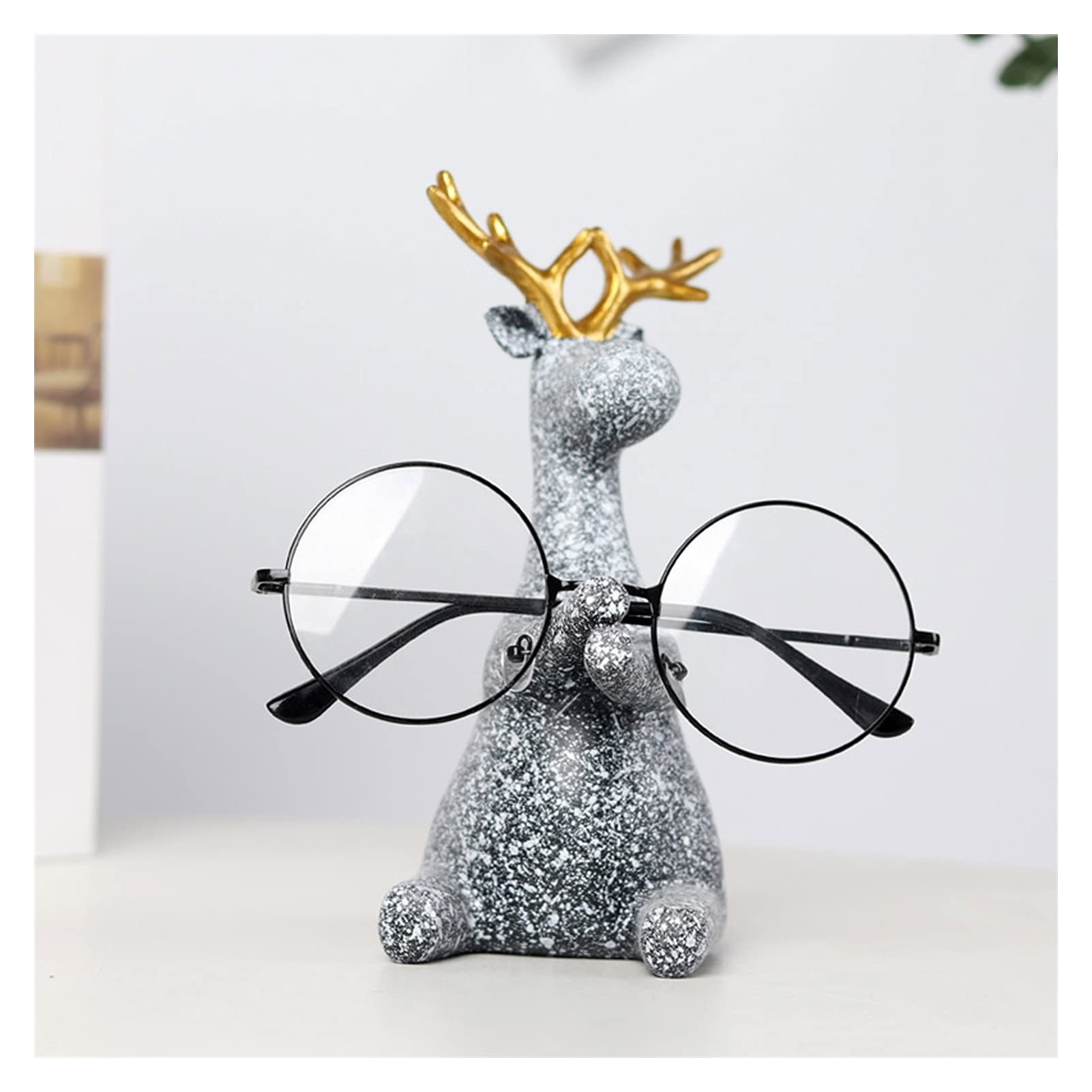 Exquisite Luckxuan Sunglasses Storage Rack - Desk Eyeglass Holder Stand with Deer Design for Nightstand, Art Projects & Bedside Organizer - Perfect Gift & Glasses Display Stand (Multiple Colors) - Ideal for Home, Office & Travel Accessories Organization