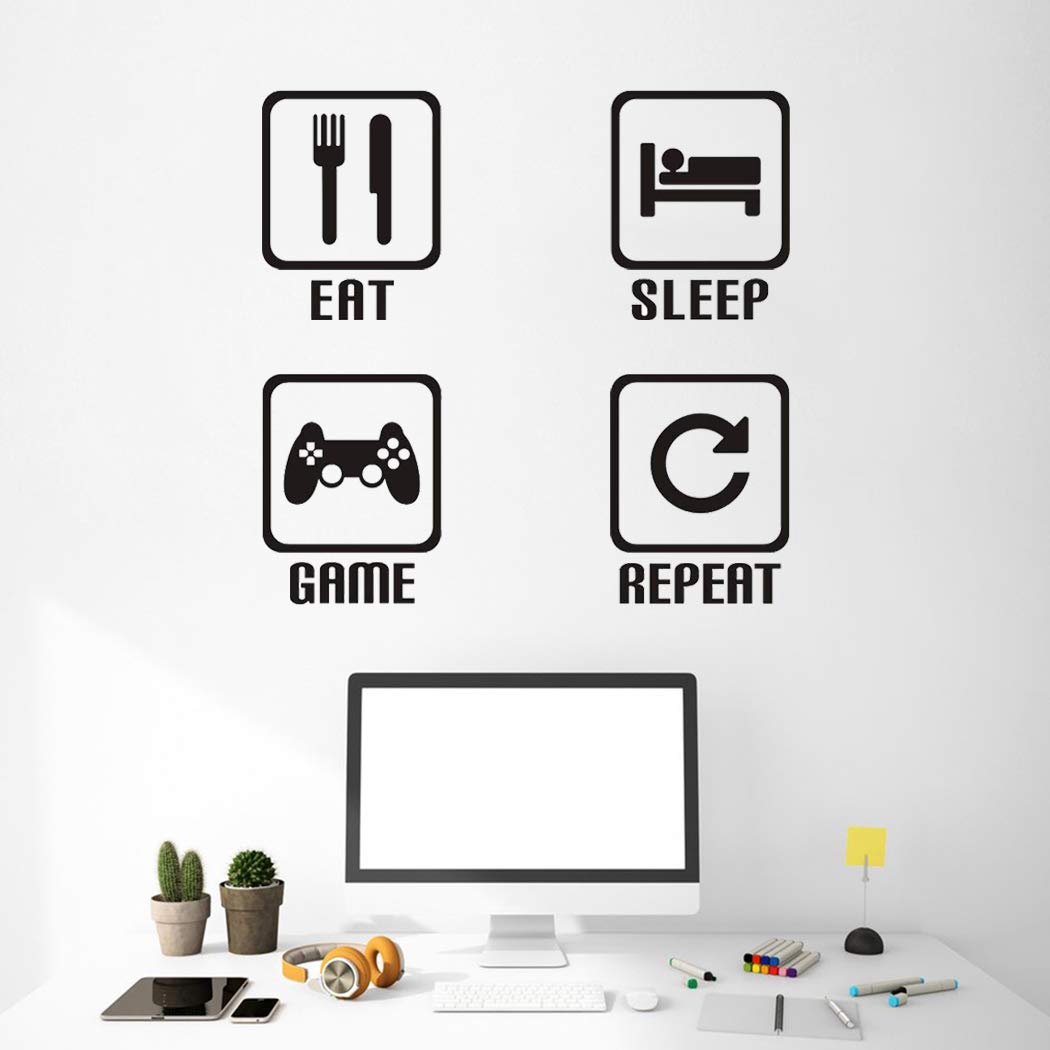 KAIRNE Gaming Wall Sticker - Minecraft Room Decor for Boys & Gamers
