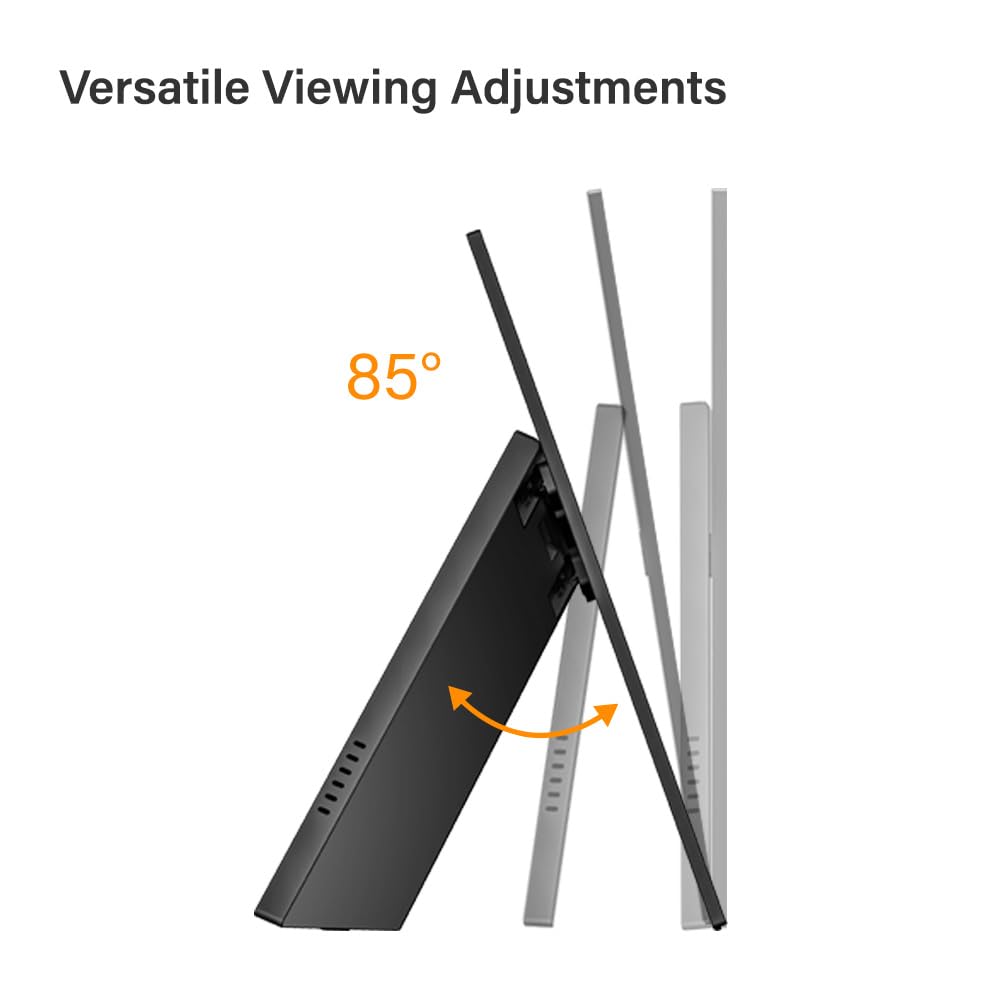 AG Neovo N1651 15.6 Inch OLED Portable Monitor - 4K UHD 3840×2160, Dual USB-C & Mini HDMI, 100% DCI-P3/sRGB, 400 Nits, 1ms Response, HDR400 - Perfect for Gaming, Graphic Design & Mobile Workstations (Includes Carrying Bag)
