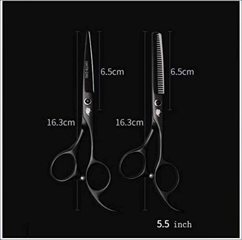 Premium 6 Inch Japanese Professional Hairdressing Scissors - Barber Shears with Purple Retro Design (5.5 Inch Set Included) for Salon, Hairstyling & Home Haircut Use