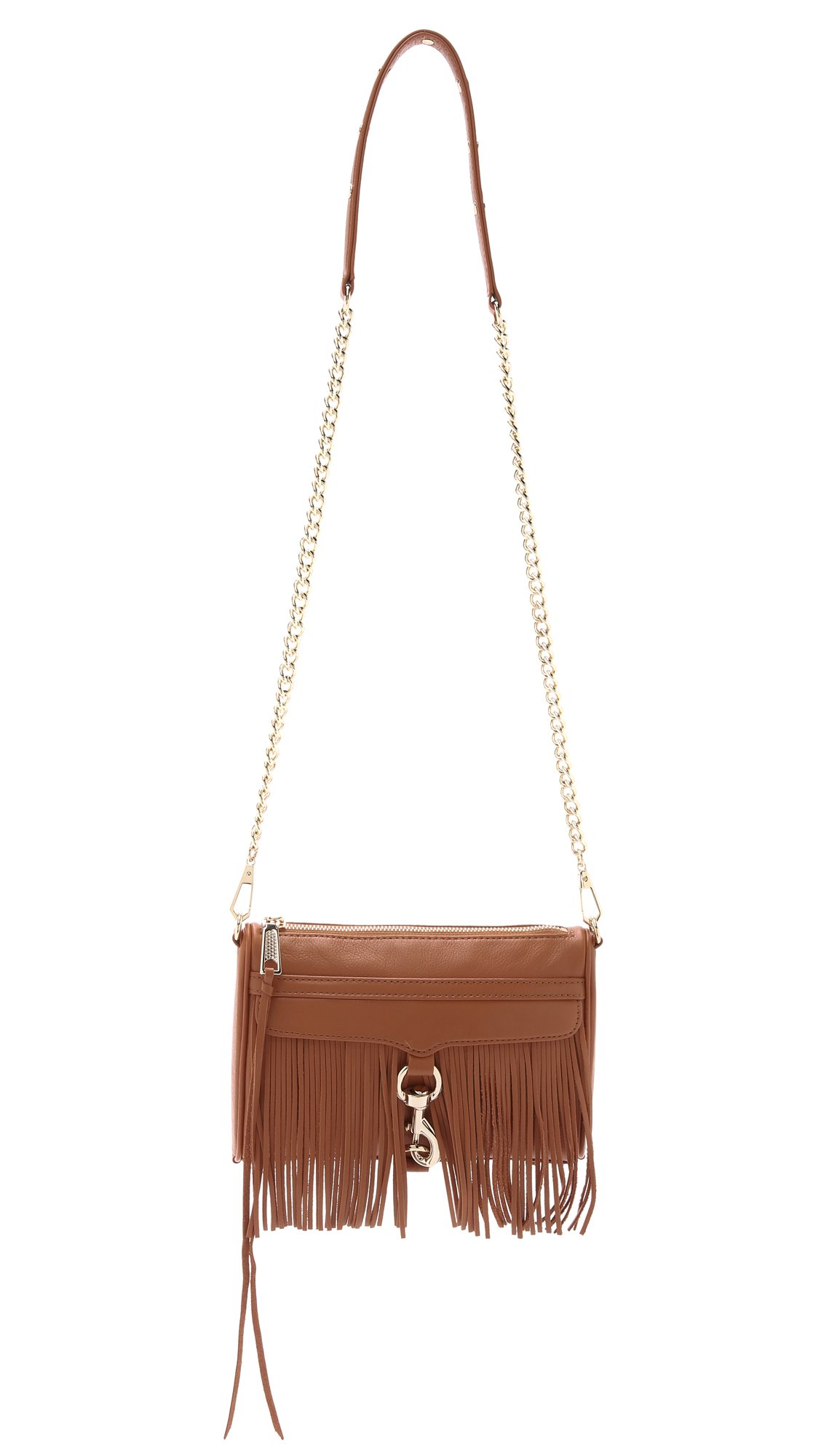Rebecca Minkoff Fringe Mini Mac Crossbody Bag - Stylish Leather Shoulder Purse for Women, Perfect for Everyday Use, Parties & Travel