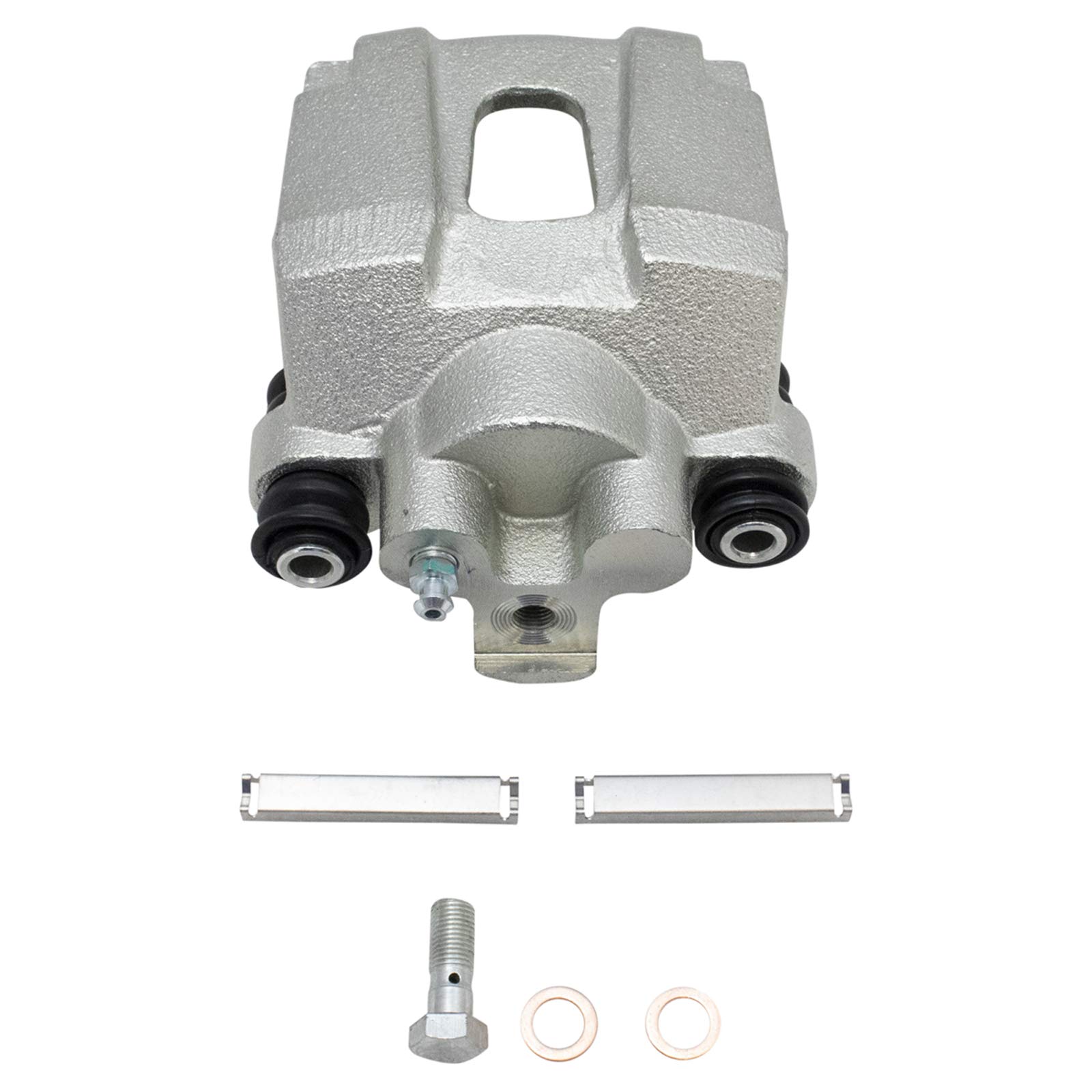 TRQ Rear Brake Pad and Rotor Kit - Ceramic Brake Pads & Solid Rotors - Compatible with 2006-2010 Ford Explorer, 2007-2010 Explorer Sport Trac, Mercury Mountaineer - Perfect for Smooth Braking and Enhanced Safety on Highways and City Driving