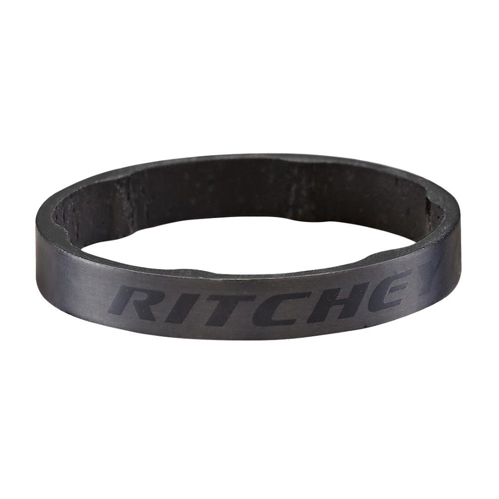 Ritchey WCS Carbon Headset Spacer - 28.6mm/5mm, 5-Piece Set in UD Matte Black | Lightweight Bike Stem Spacer for Road & Mountain Bikes | Perfect for Handlebar Height Adjustment & Bike Customization