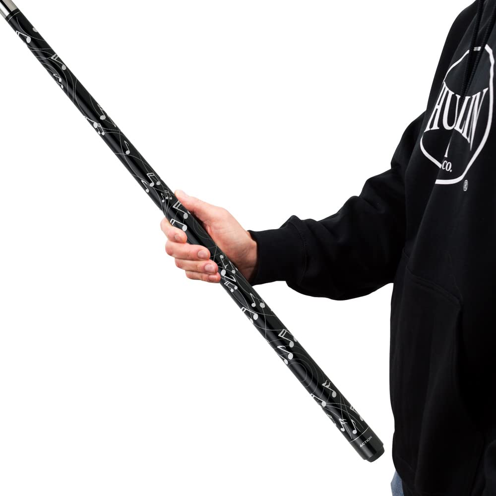 Premium Billiards Pool Cue Stick with Music Notes Design - Professional Tournament & Home Game Accessory - Perfect for Bars, Game Rooms & Pool Halls