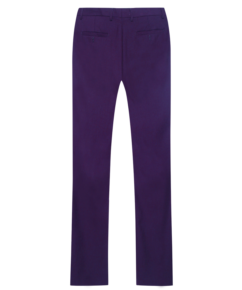 3 Piece Slim Fit Classic Casual Violet Purple Suit for Men - Business Formal & Wedding Attire - Office, Party, Special Occasion Outfit