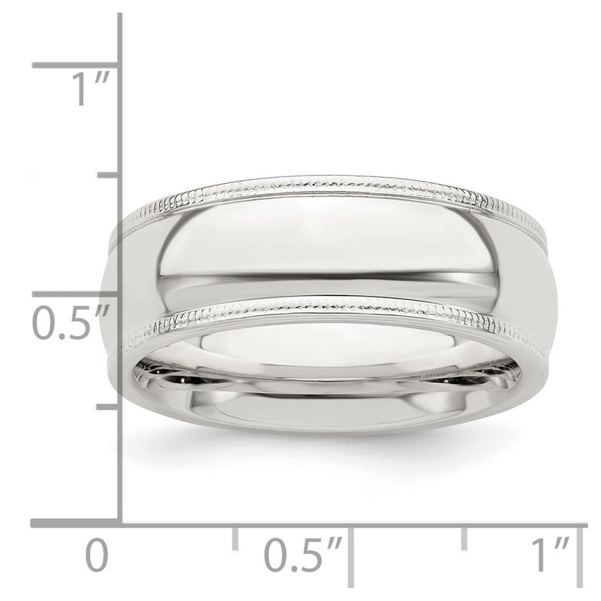 925 Sterling Silver Millgrain Comfort Fit Band Ring for Women & Men - Classic Wedding, Anniversary, Promise, or Stackable Ring - Available in Multiple Sizes (4-12) - Perfect for Everyday Wear, Gifts & Special Occasions