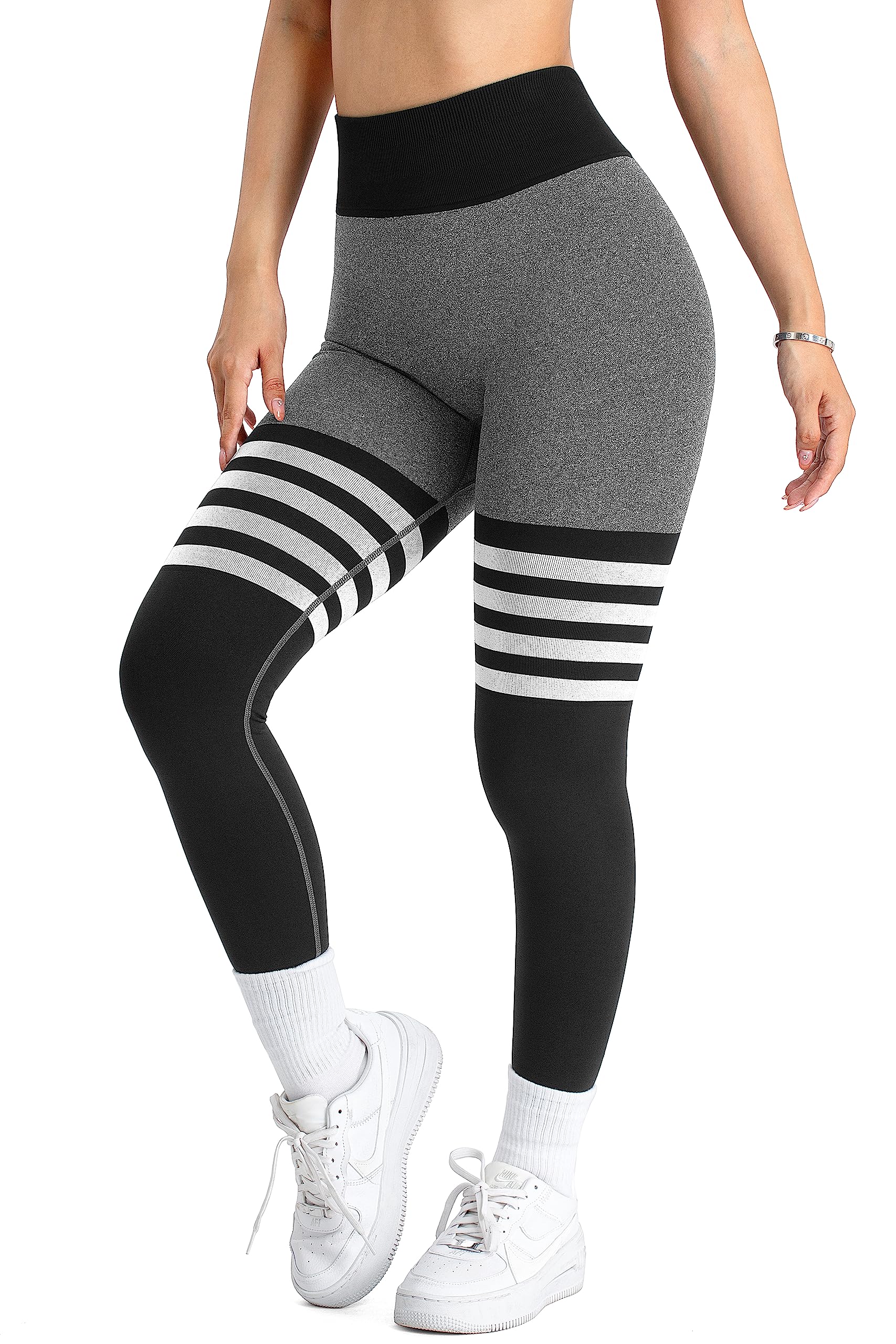 AGROSTE Seamless Workout Leggings for Women - High Waisted Scrunch Butt Lifting Yoga Pants, Gym Leggings for Running, Training & Lounge Wear