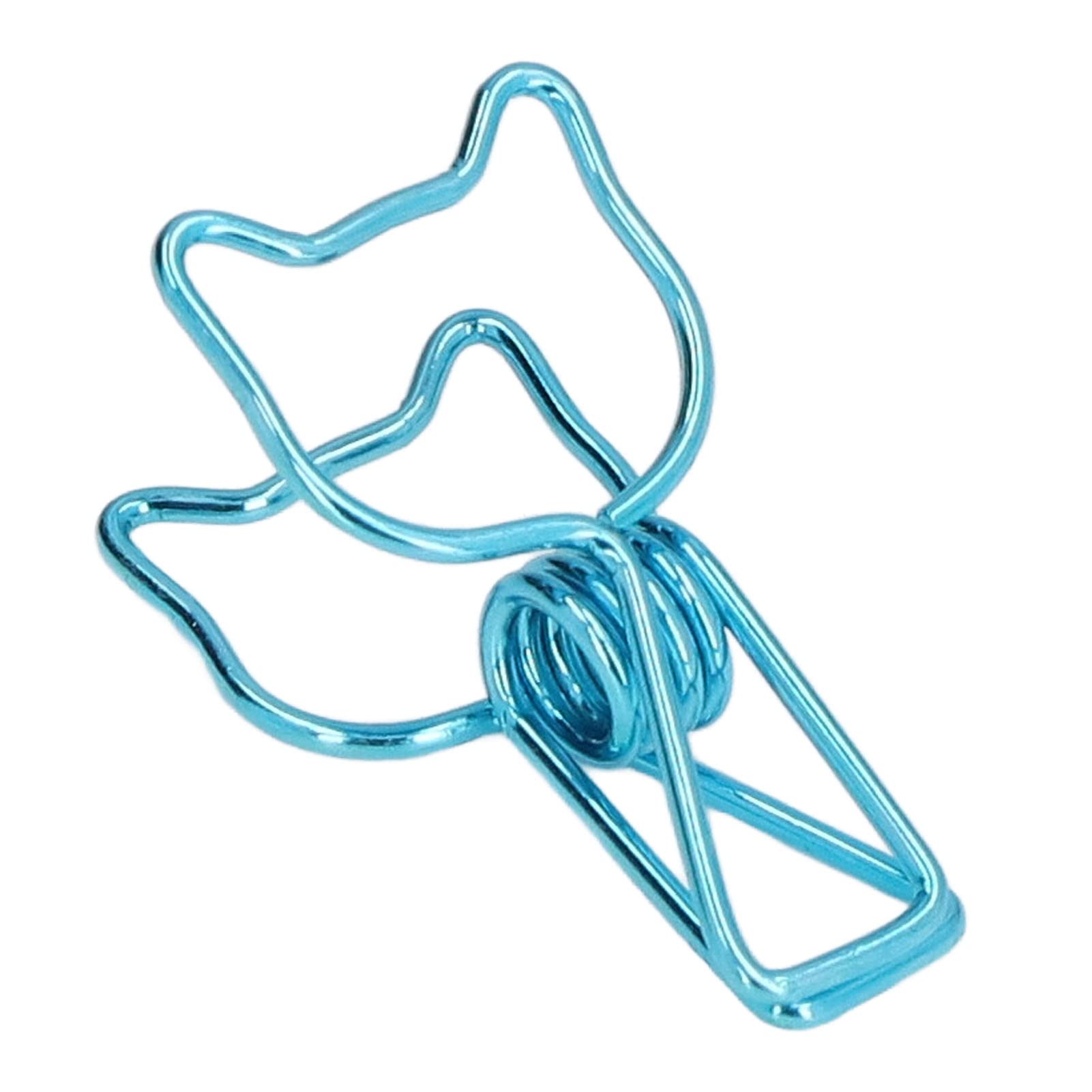Premium Metal Paper Clips - 100pcs Blue Office Supplies for Document Organization | Perfect for Home, School & Office Use | Durable & Elegant Stationery for Filing, Crafting & Gift Wrapping